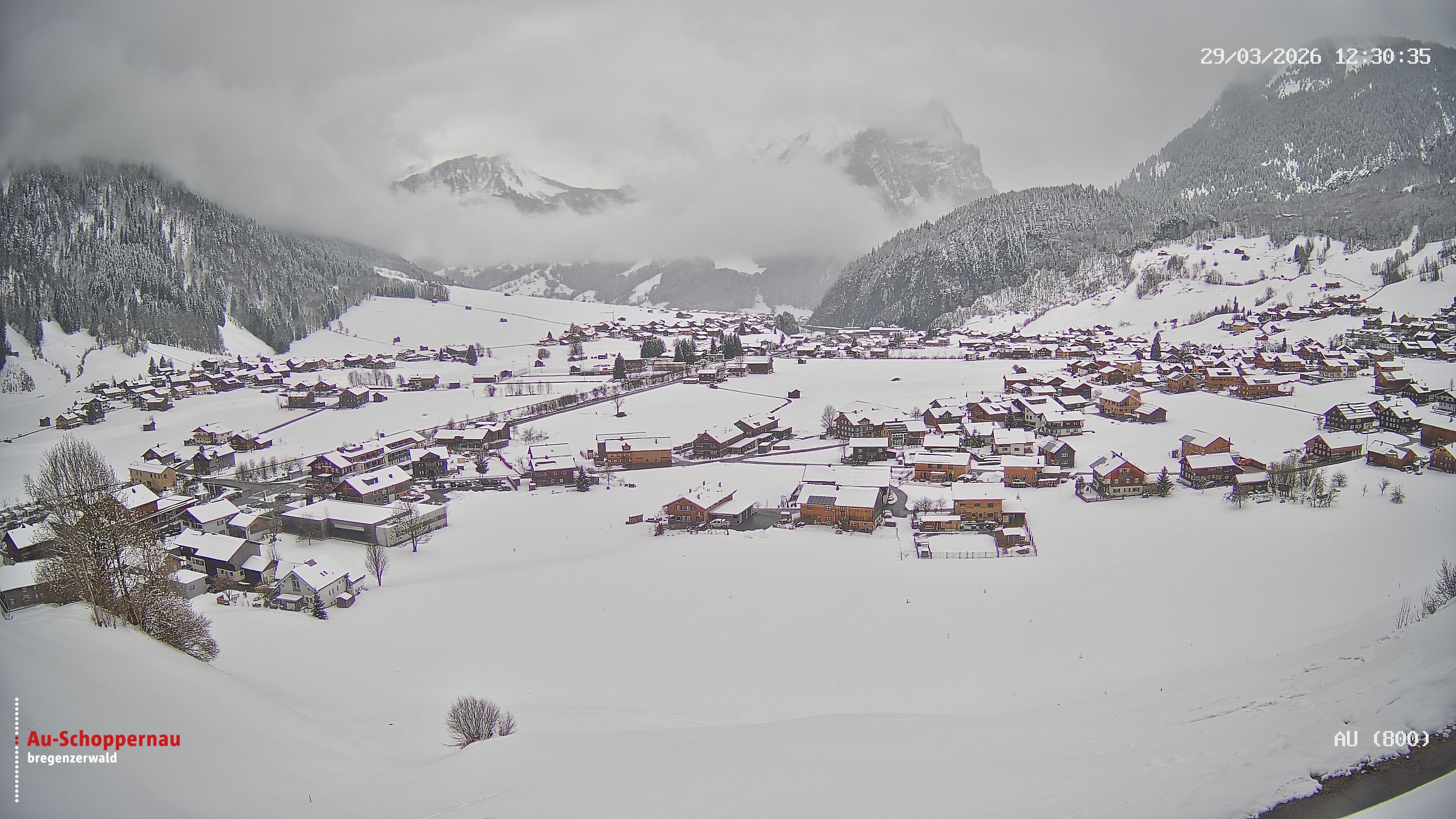 Archiv Foto Webcam Au bei Schoppernau