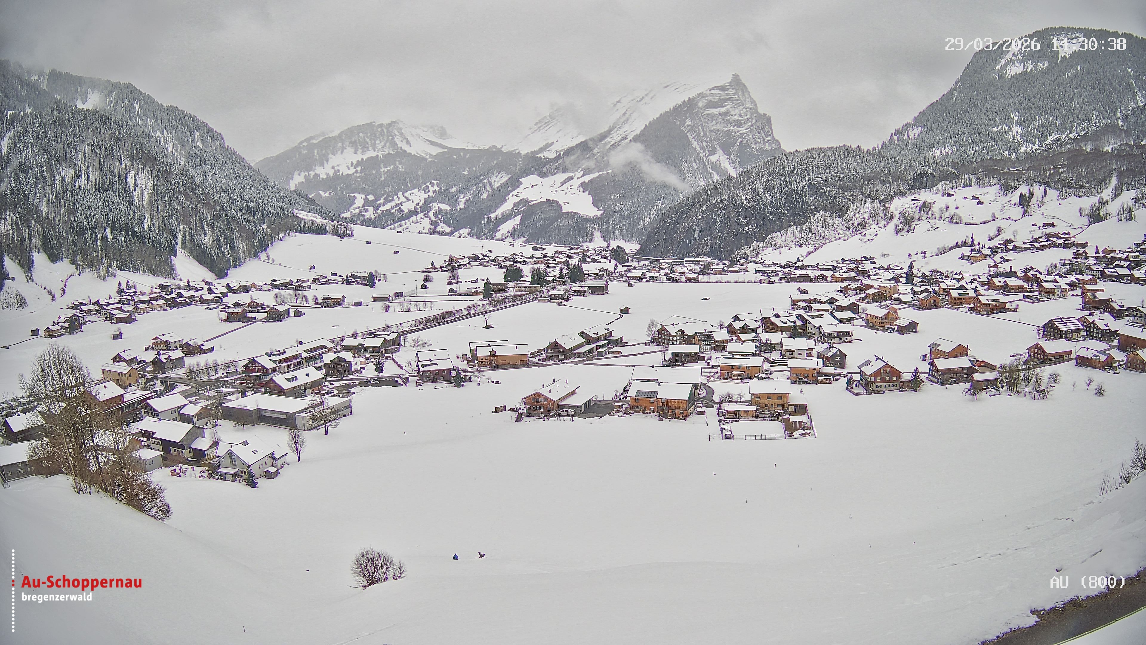 Archiv Foto Webcam Au bei Schoppernau