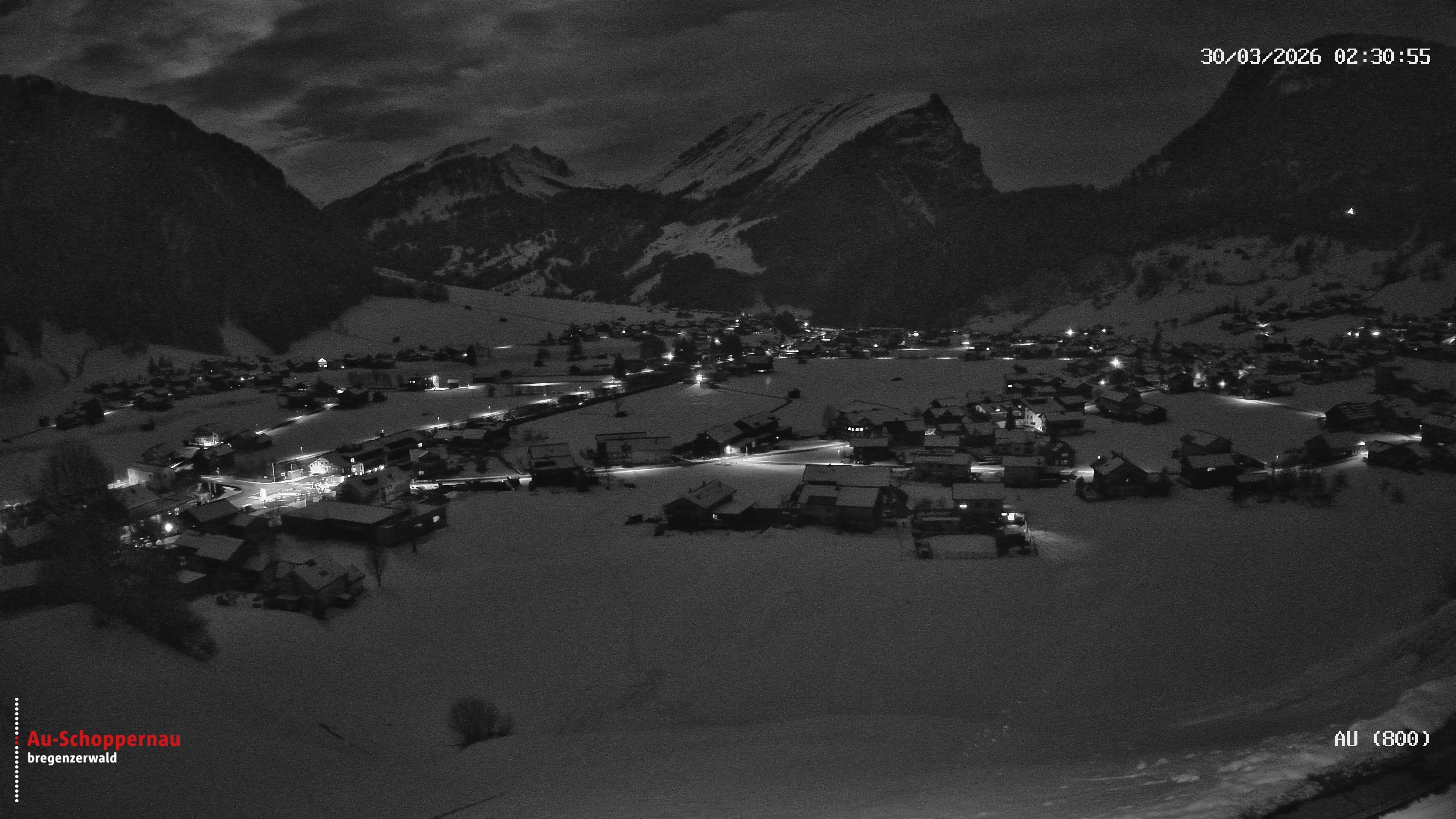 Archived image Webcam Au near Schoppernau