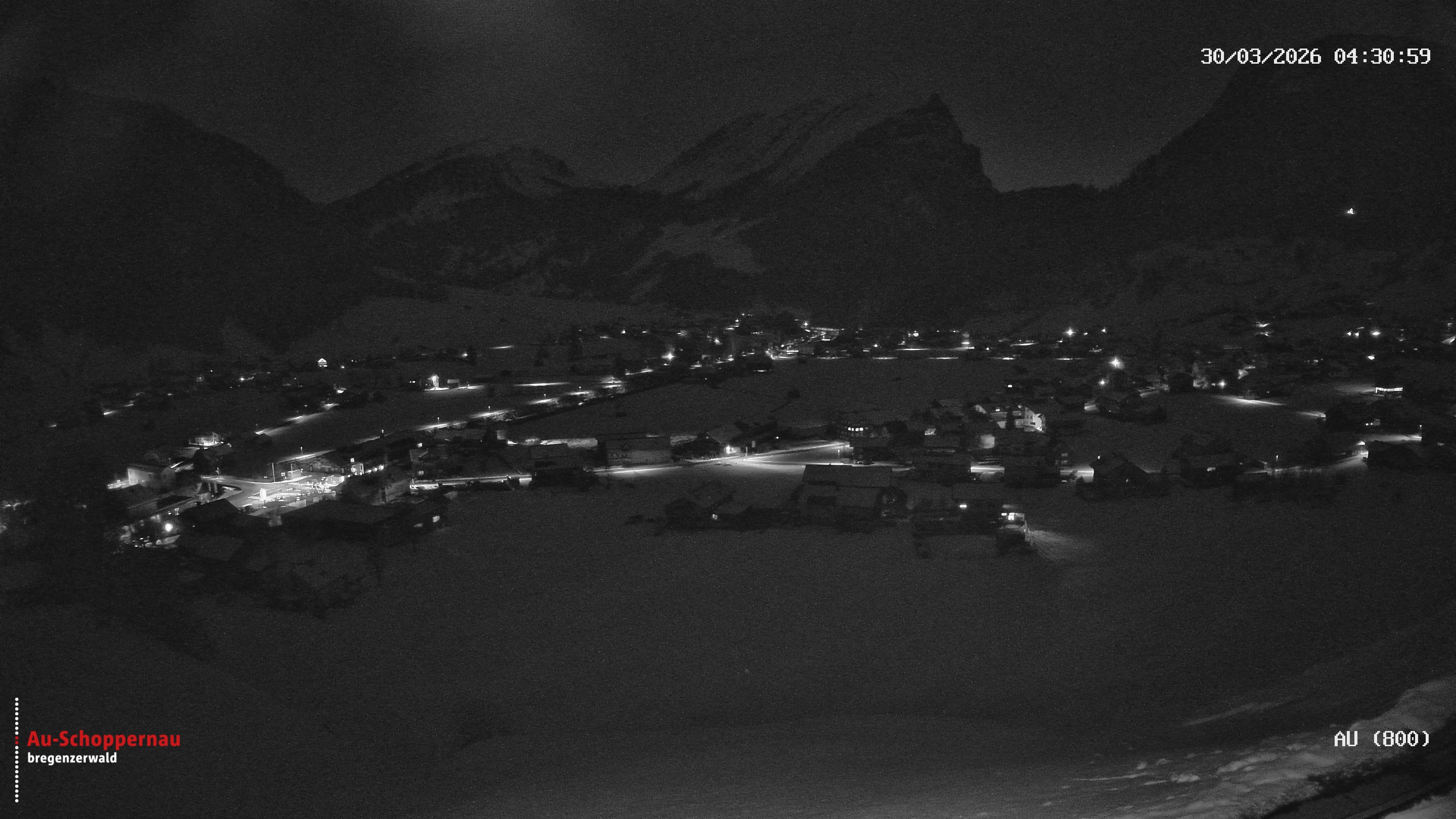 Archived image Webcam Au near Schoppernau