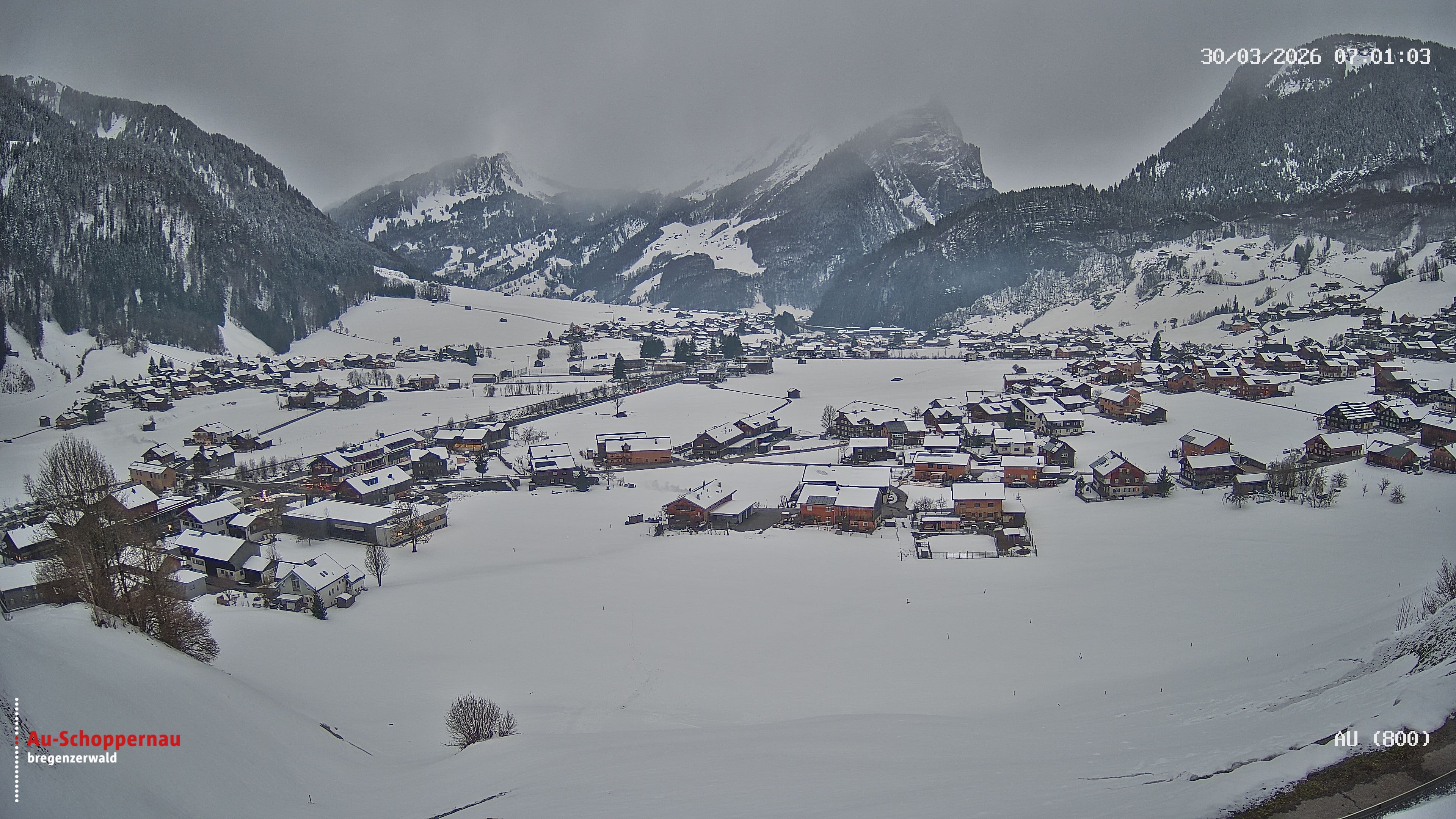 Archiv Foto Webcam Au bei Schoppernau