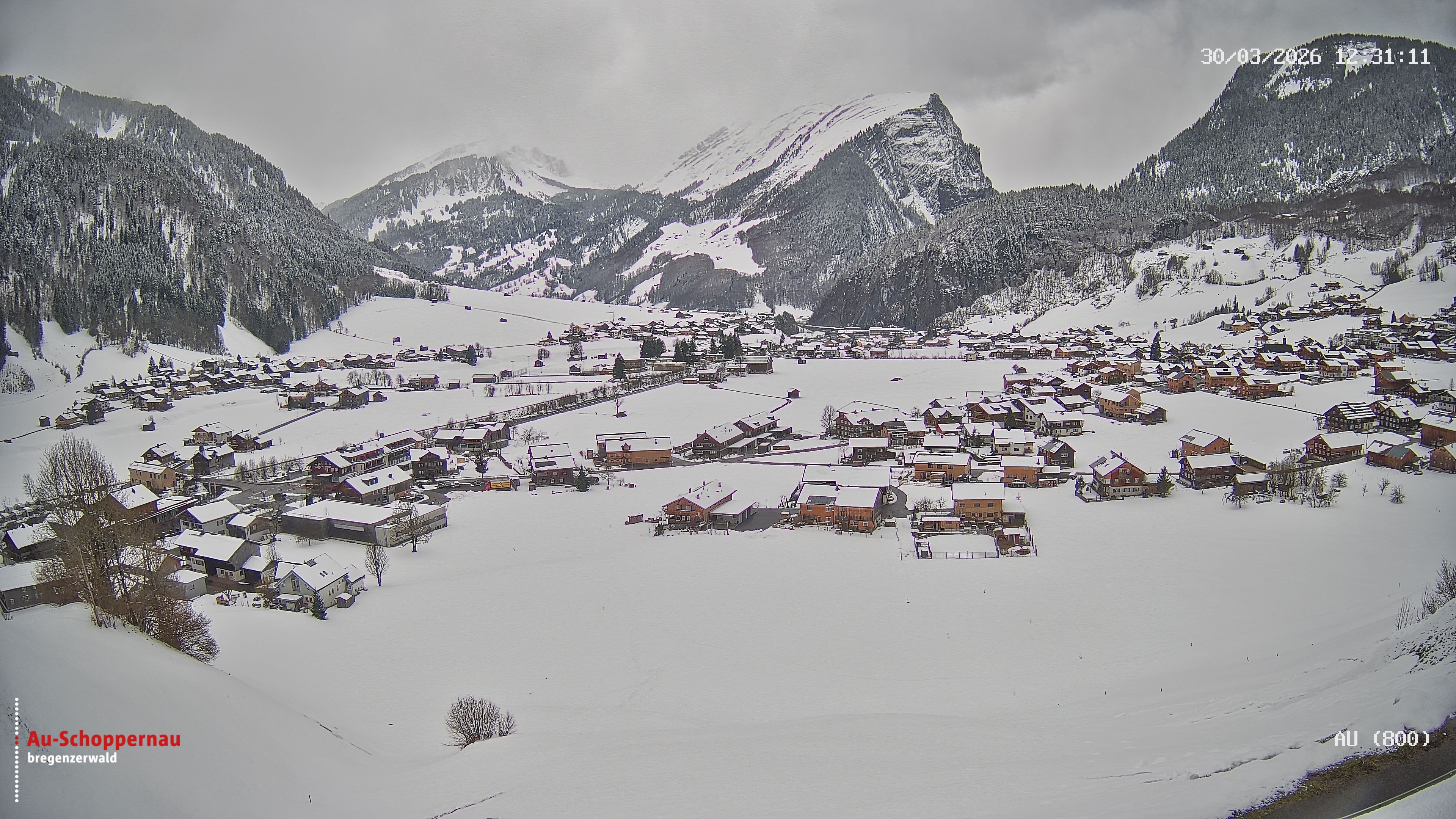Archiv Foto Webcam Au bei Schoppernau
