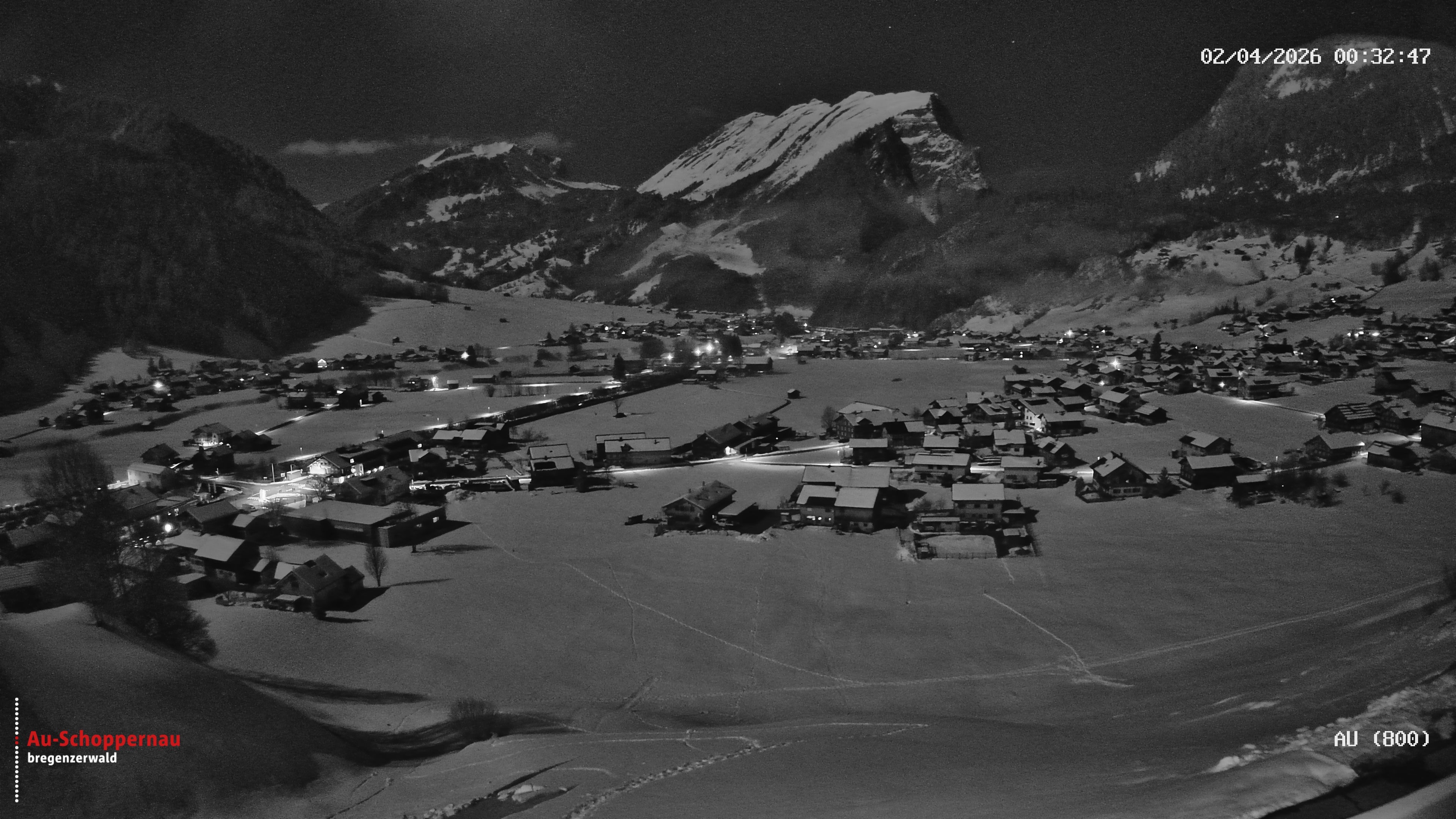 Archiv Foto Webcam Au bei Schoppernau