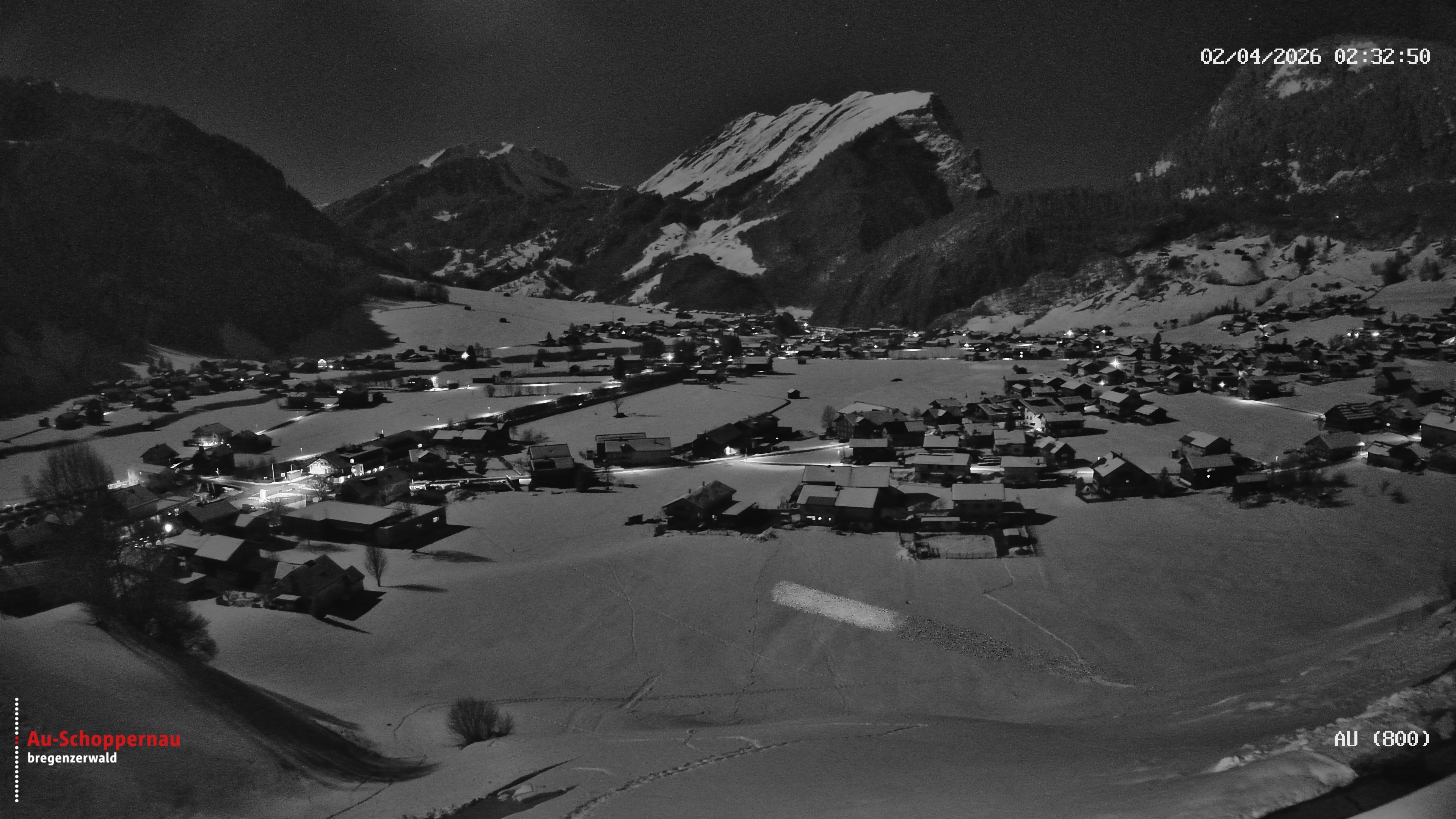 Archiv Foto Webcam Au bei Schoppernau
