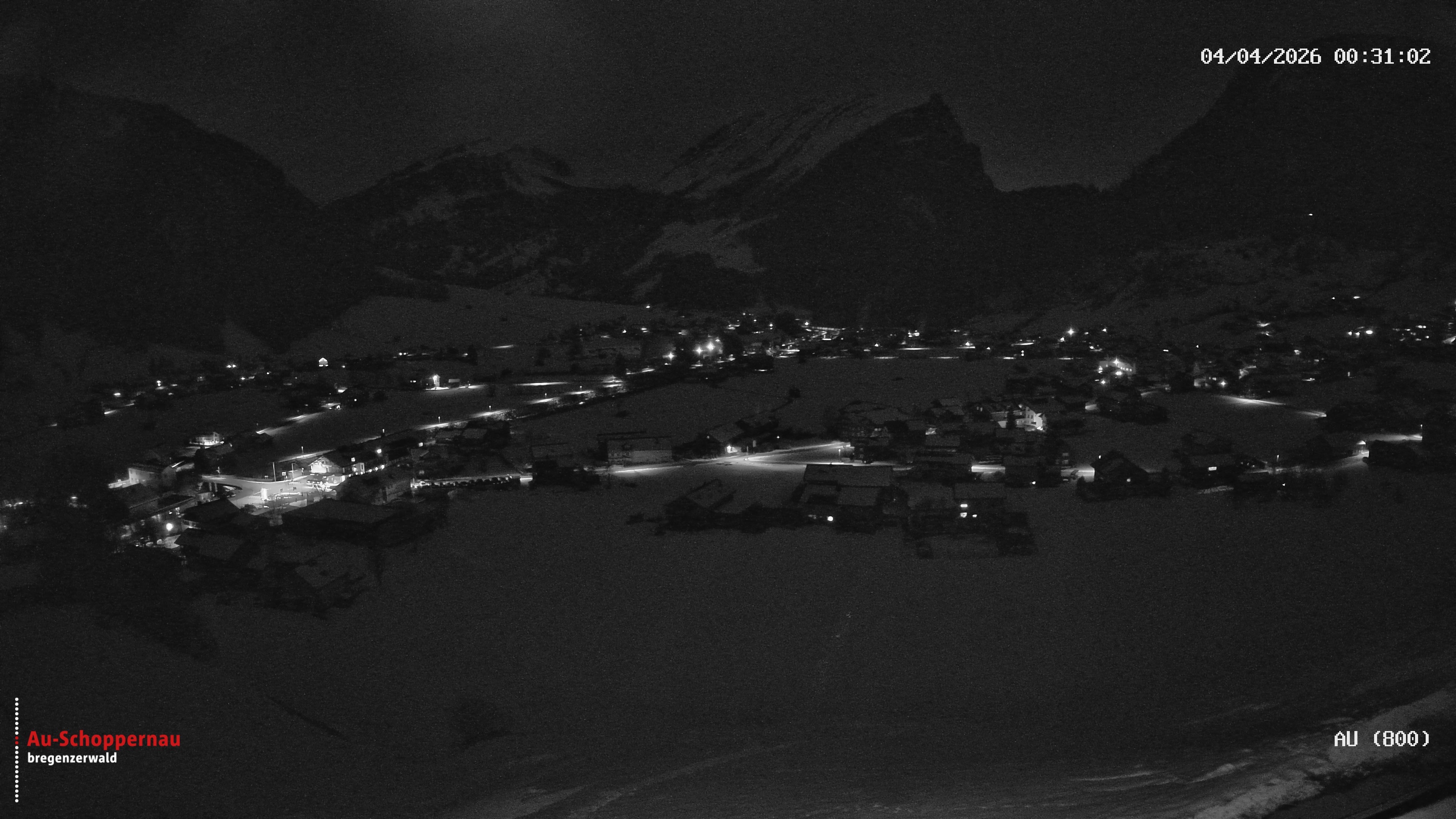 Archiv Foto Webcam Au bei Schoppernau