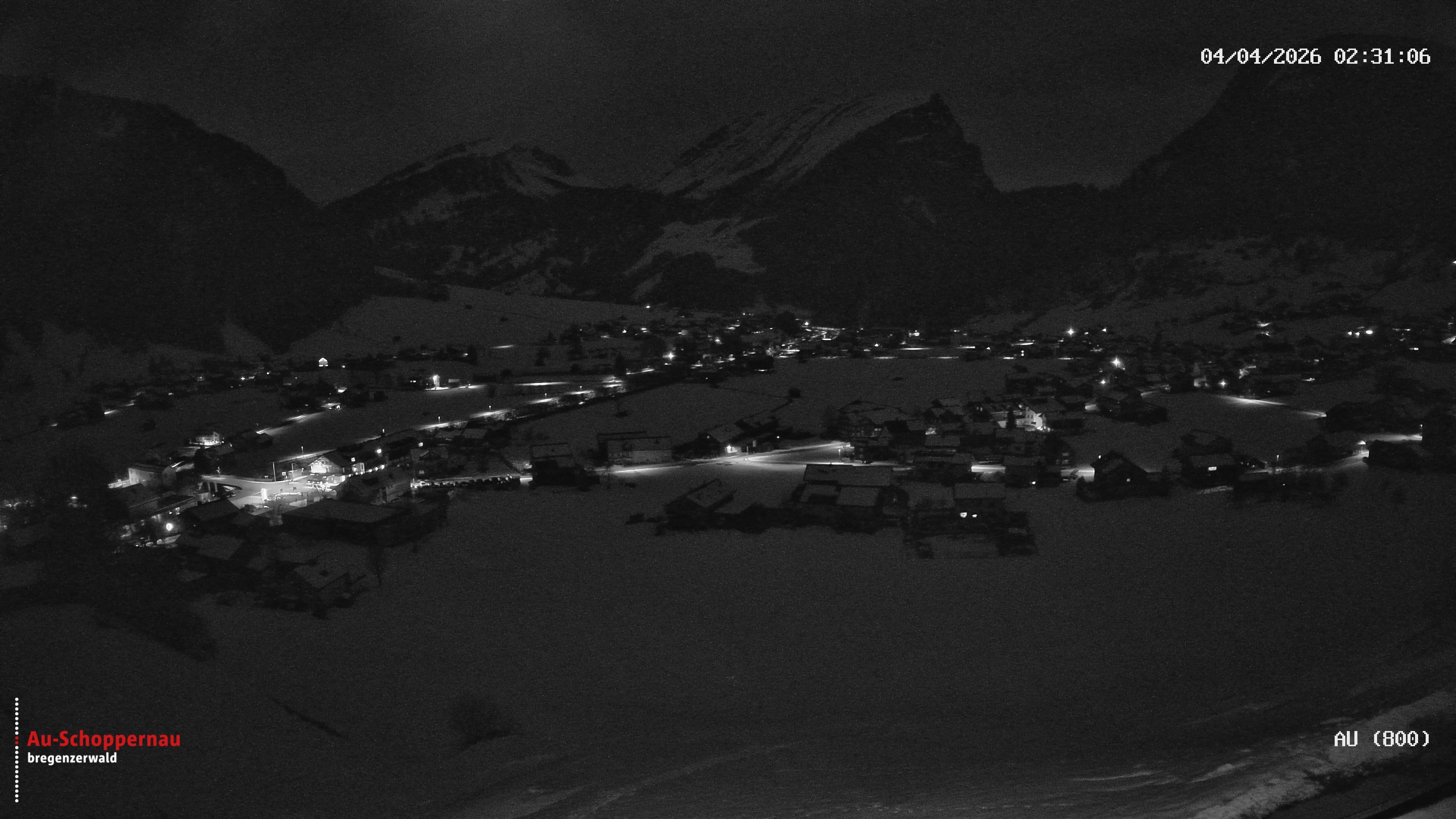 Archiv Foto Webcam Au bei Schoppernau