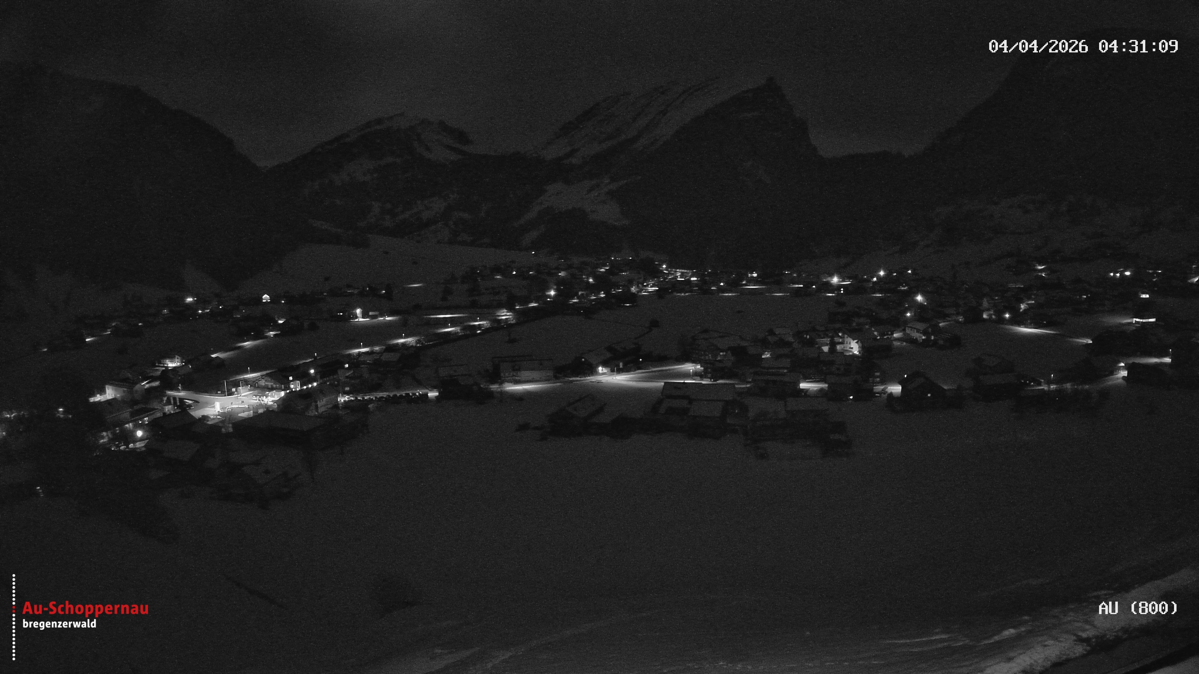 Archiv Foto Webcam Au bei Schoppernau