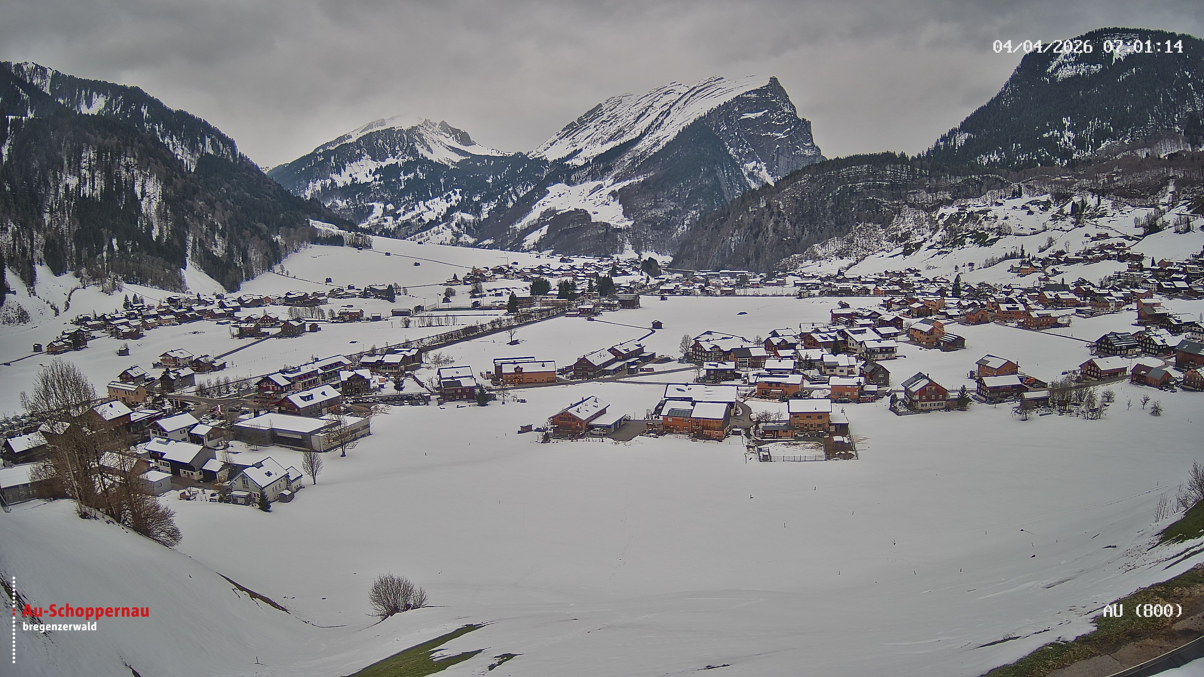 Archiv Foto Webcam Au bei Schoppernau