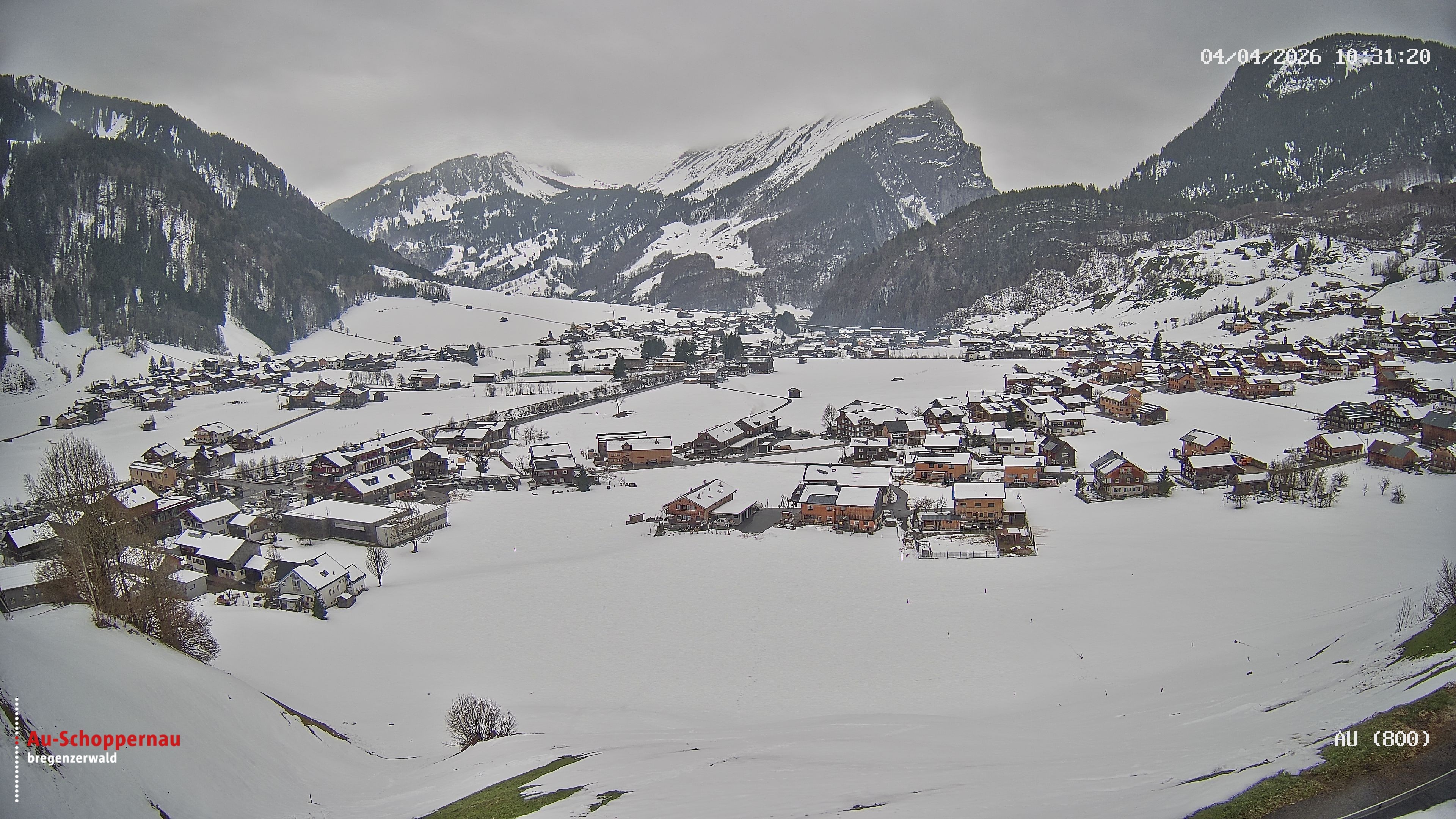 Archiv Foto Webcam Au bei Schoppernau