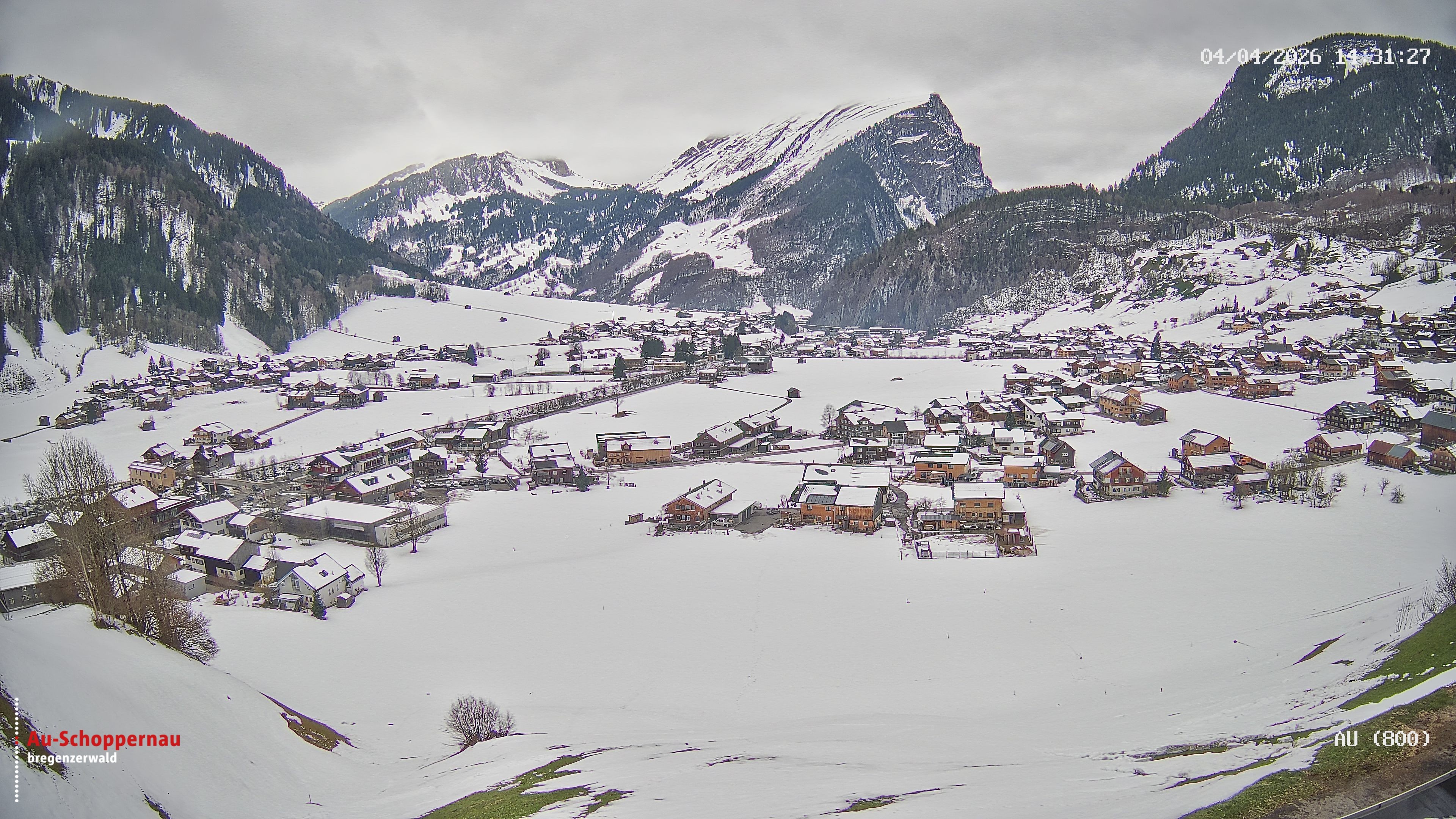 Archiv Foto Webcam Au bei Schoppernau