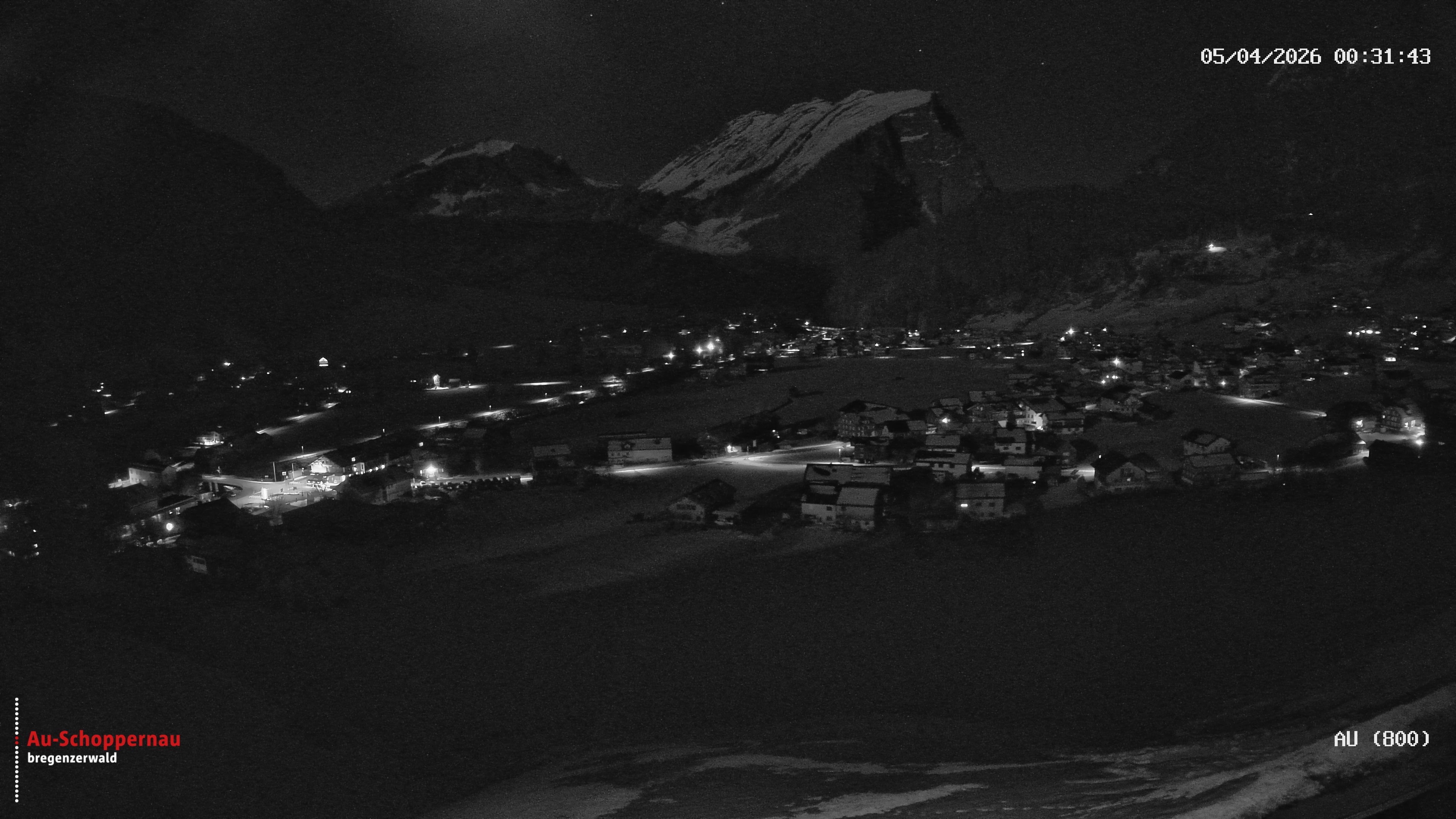 Archiv Foto Webcam Au bei Schoppernau