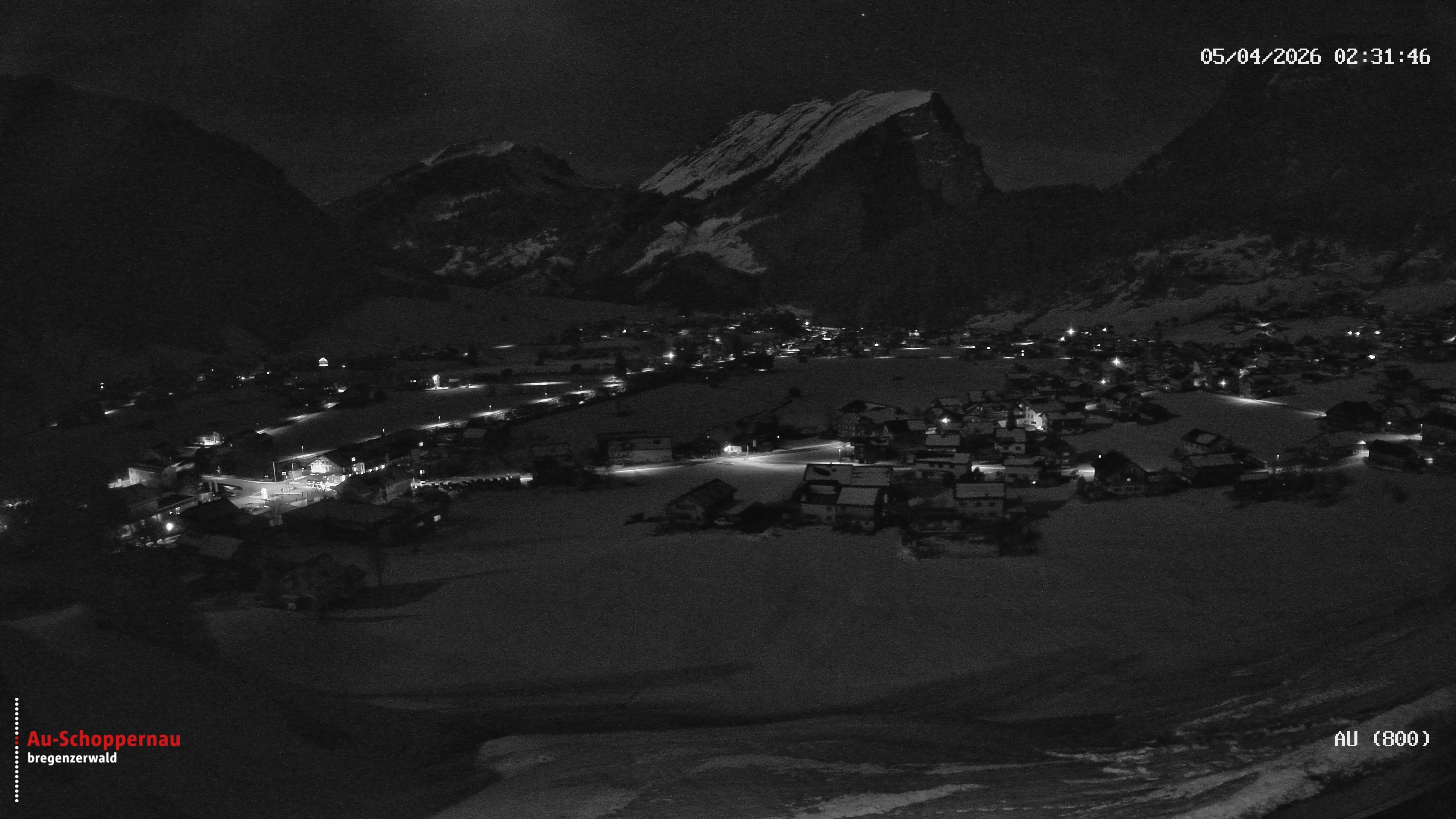Archiv Foto Webcam Au bei Schoppernau