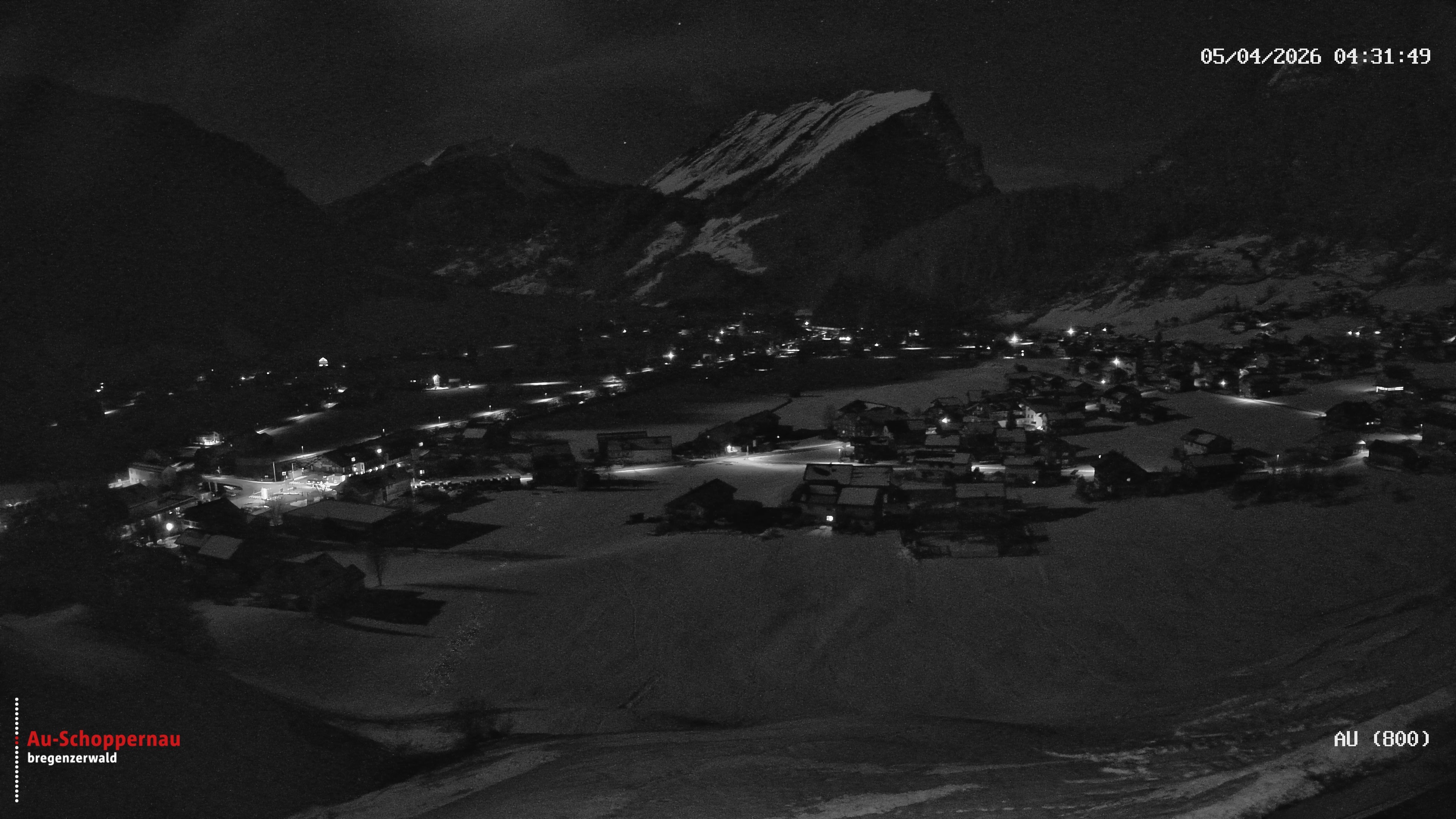 Archiv Foto Webcam Au bei Schoppernau