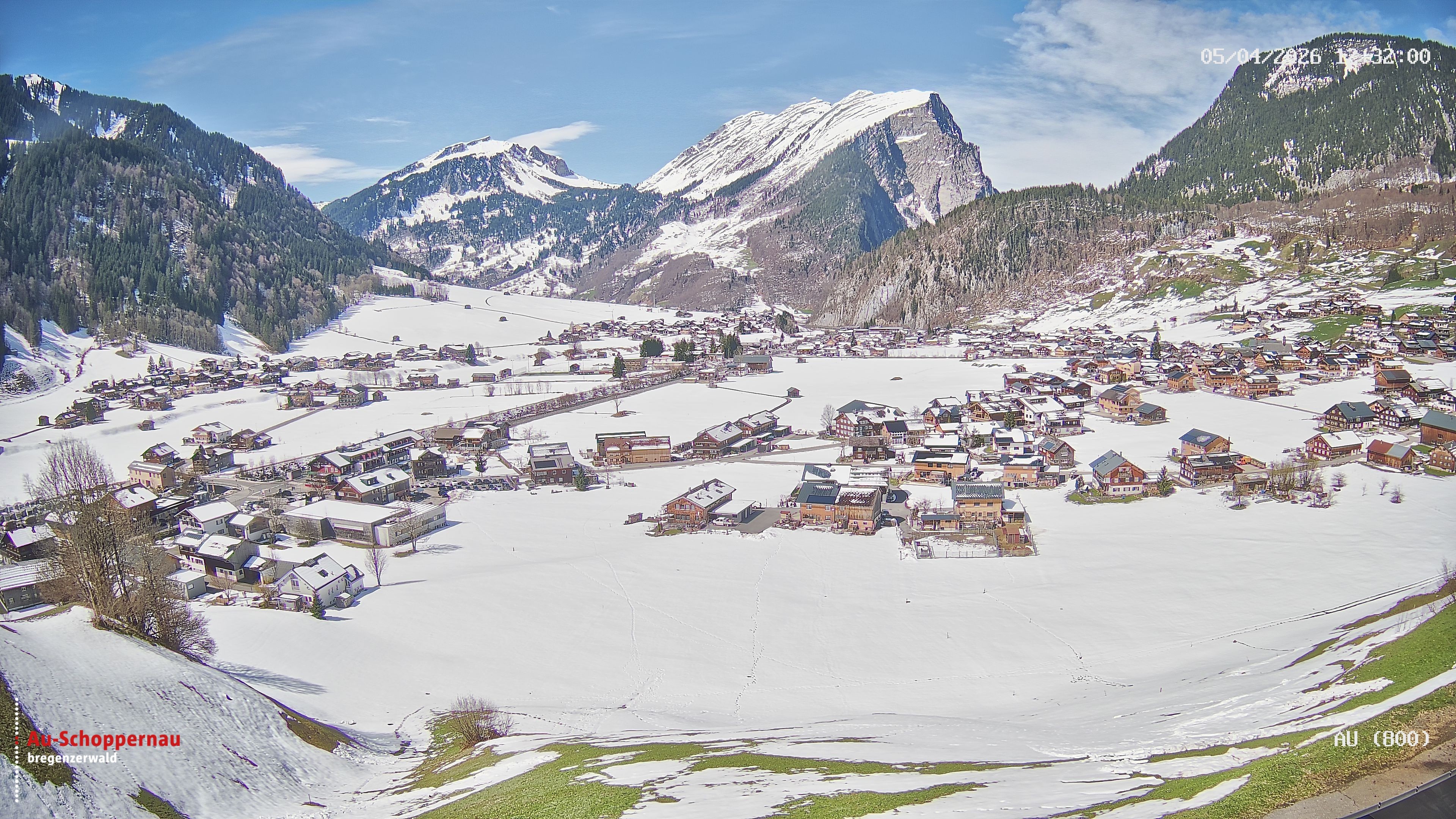 Archiv Foto Webcam Au bei Schoppernau