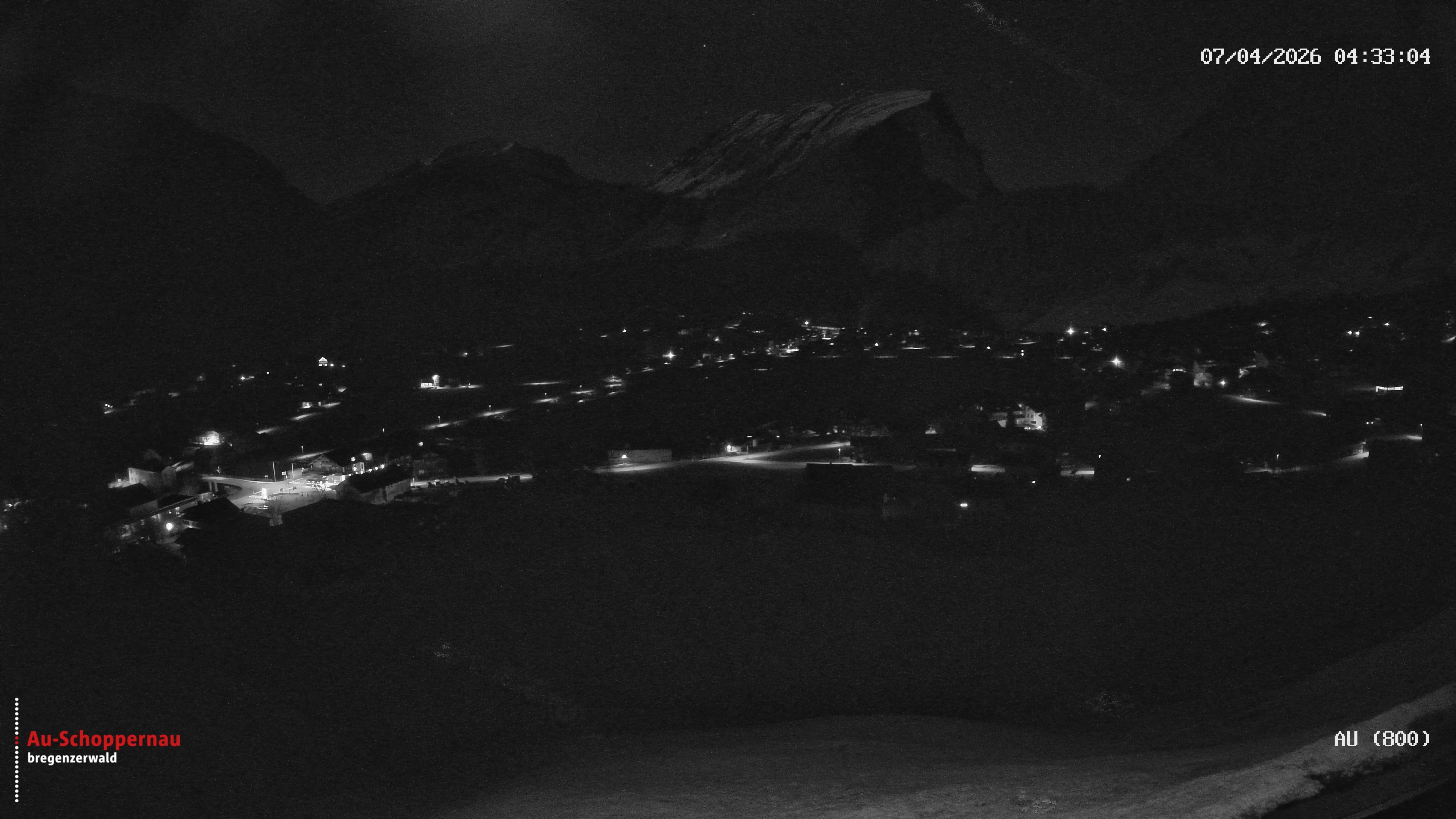 Archiv Foto Webcam Au bei Schoppernau