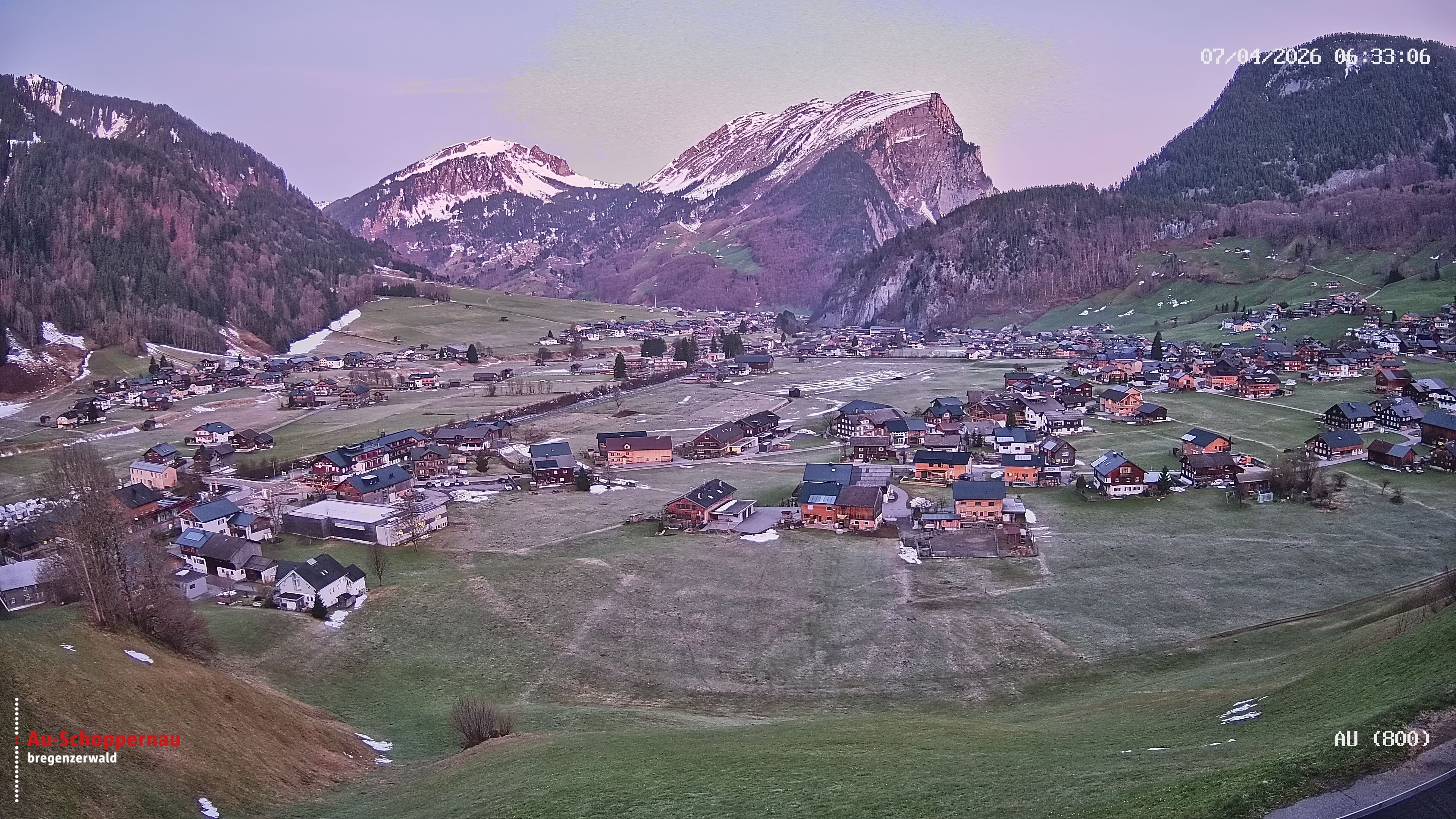Archiv Foto Webcam Au bei Schoppernau