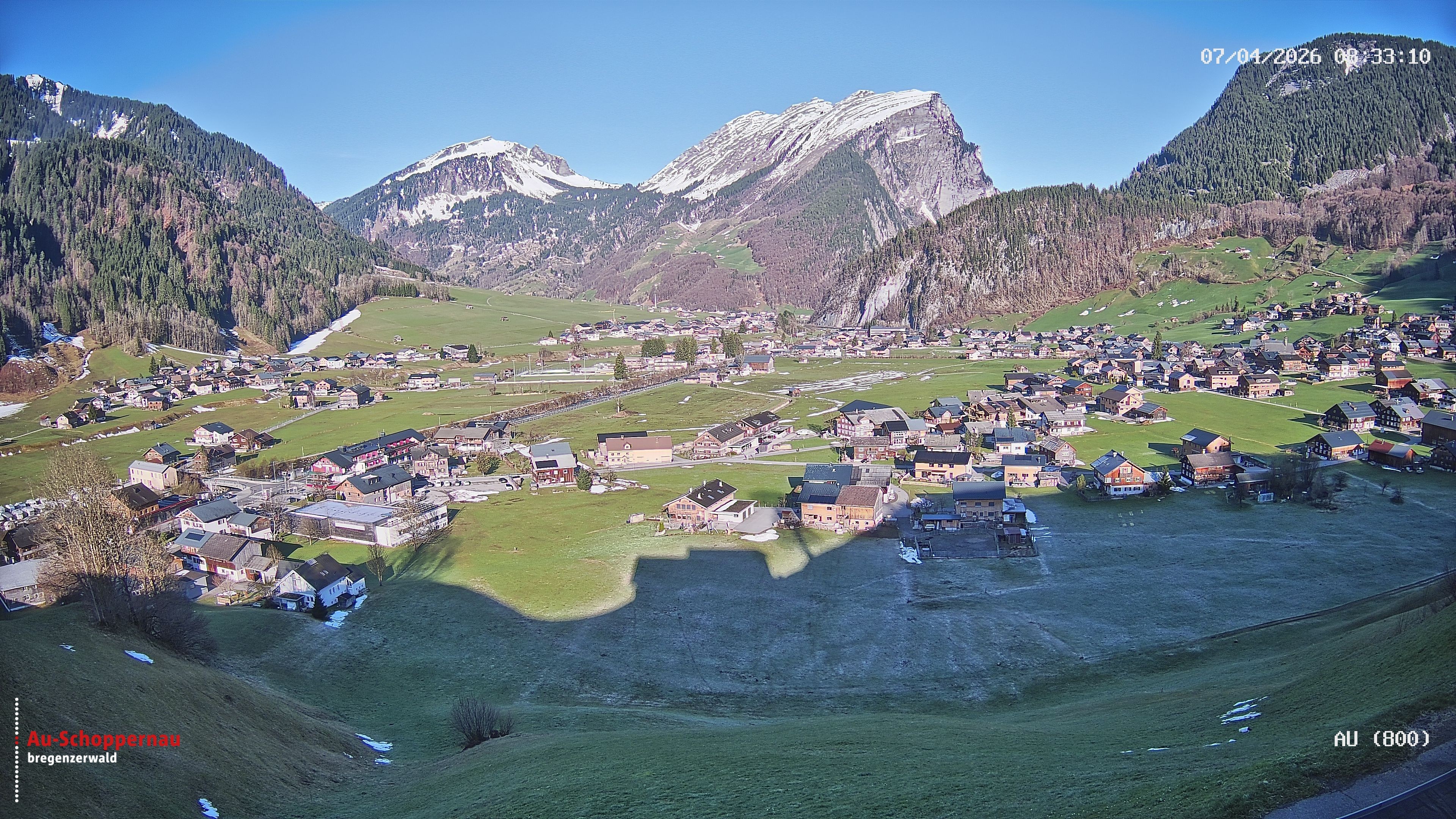 Archiv Foto Webcam Au bei Schoppernau