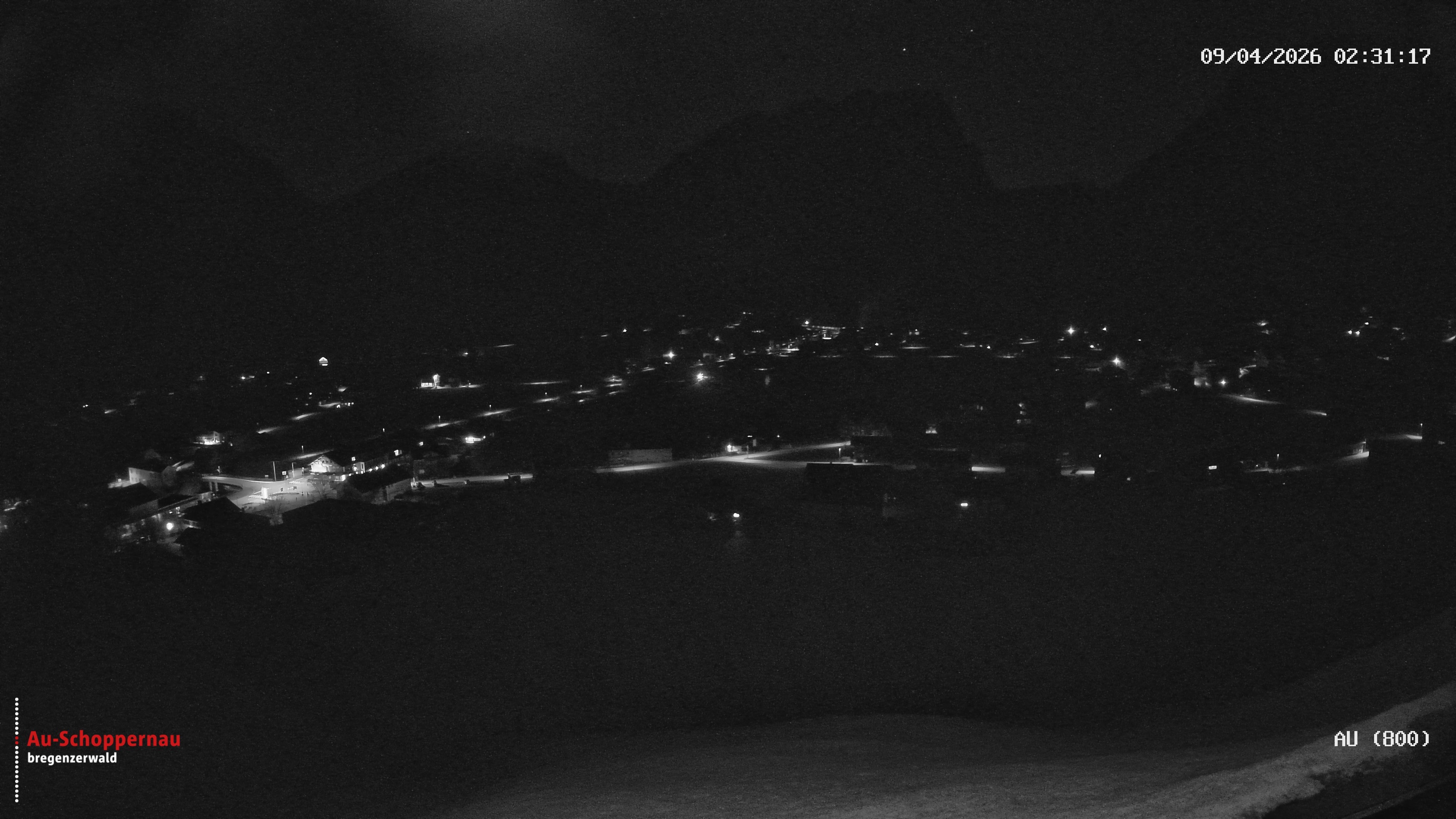 Archiv Foto Webcam Au bei Schoppernau
