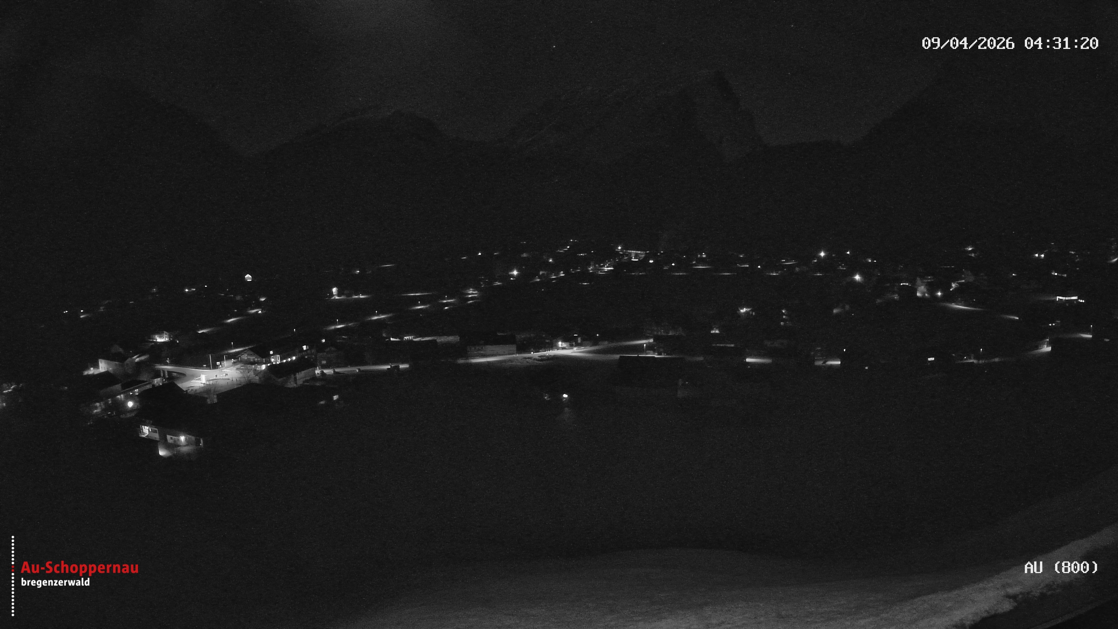 Archiv Foto Webcam Au bei Schoppernau