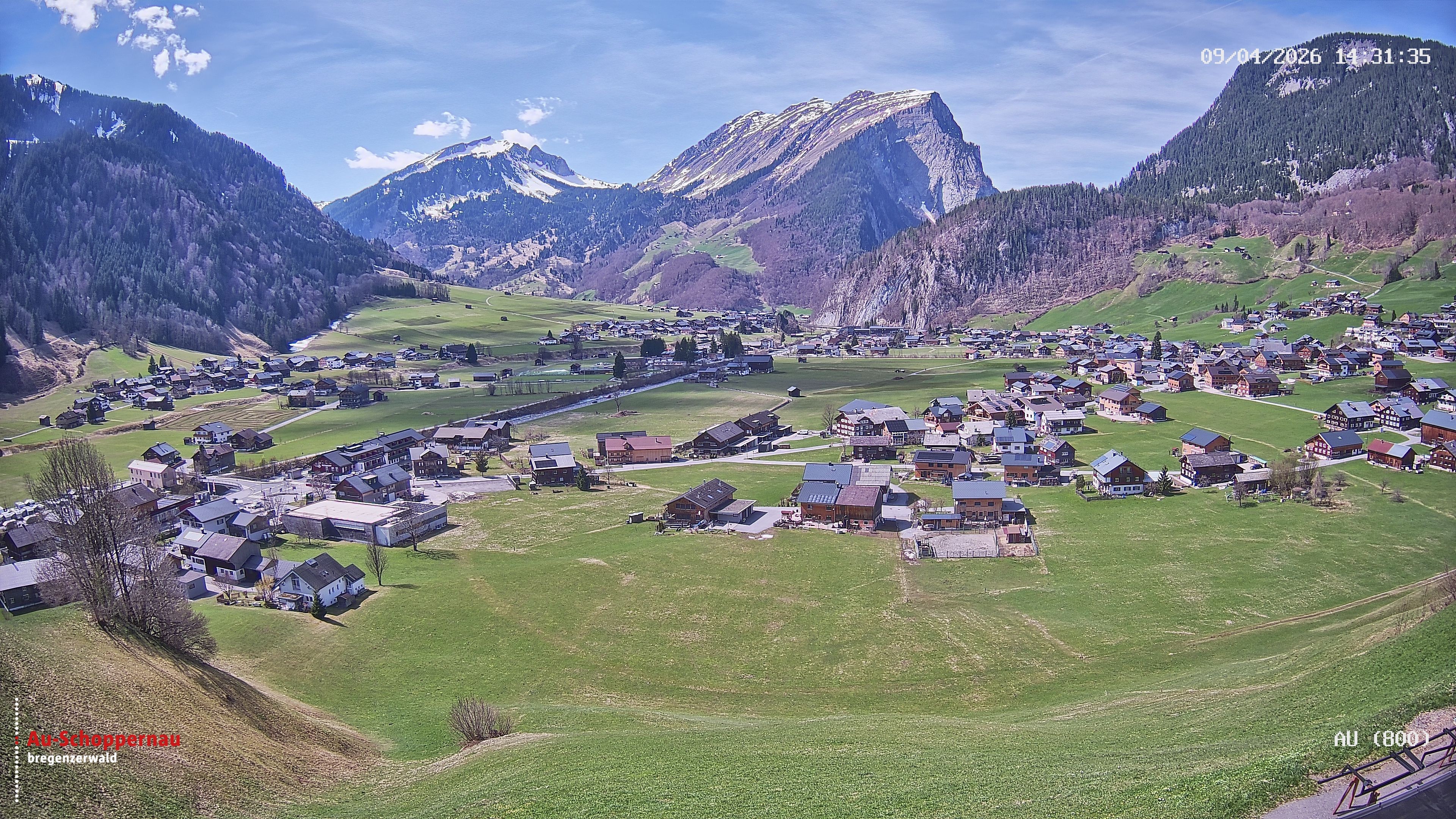 Archiv Foto Webcam Au bei Schoppernau