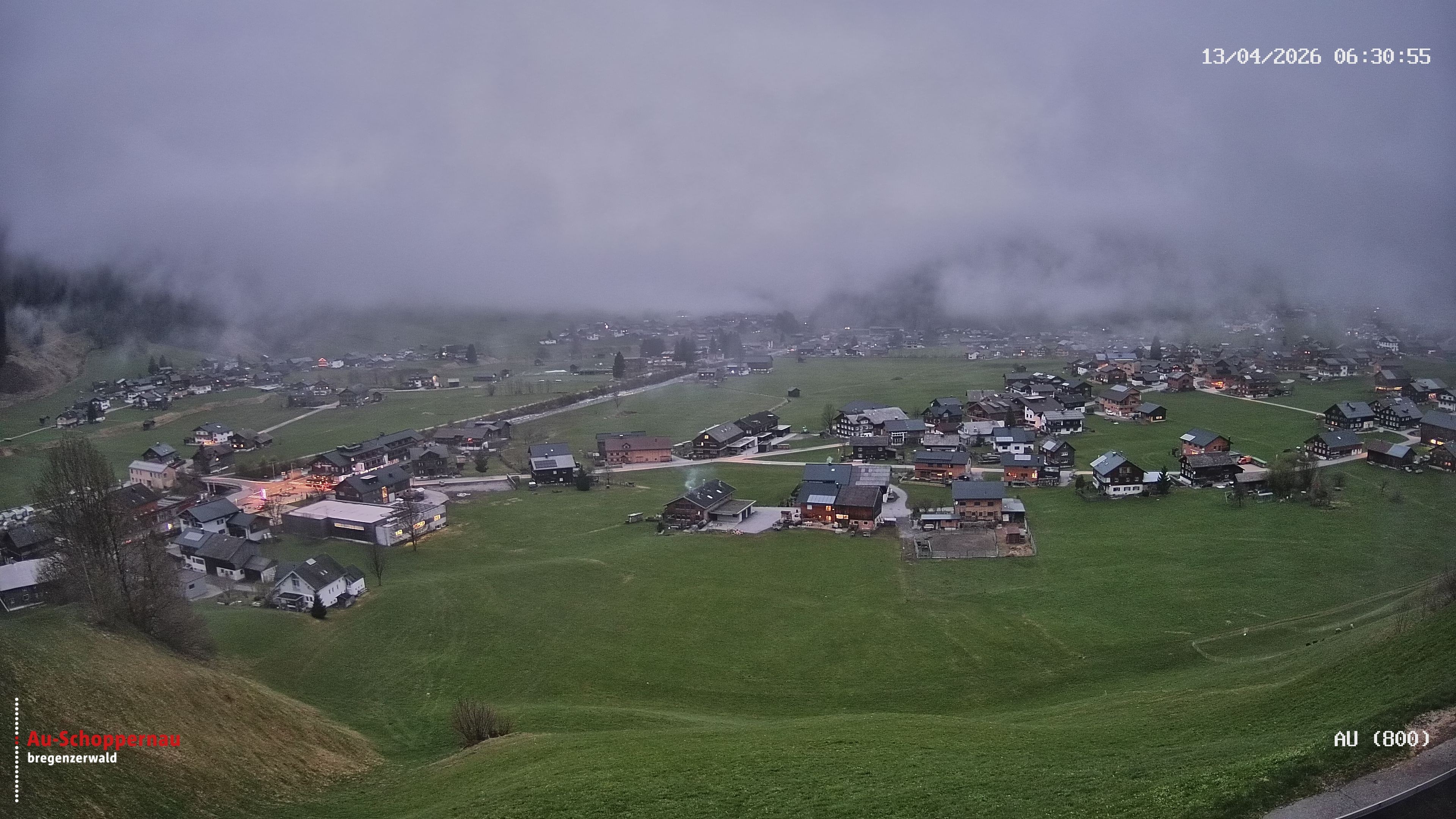 Archived image Webcam Au near Schoppernau