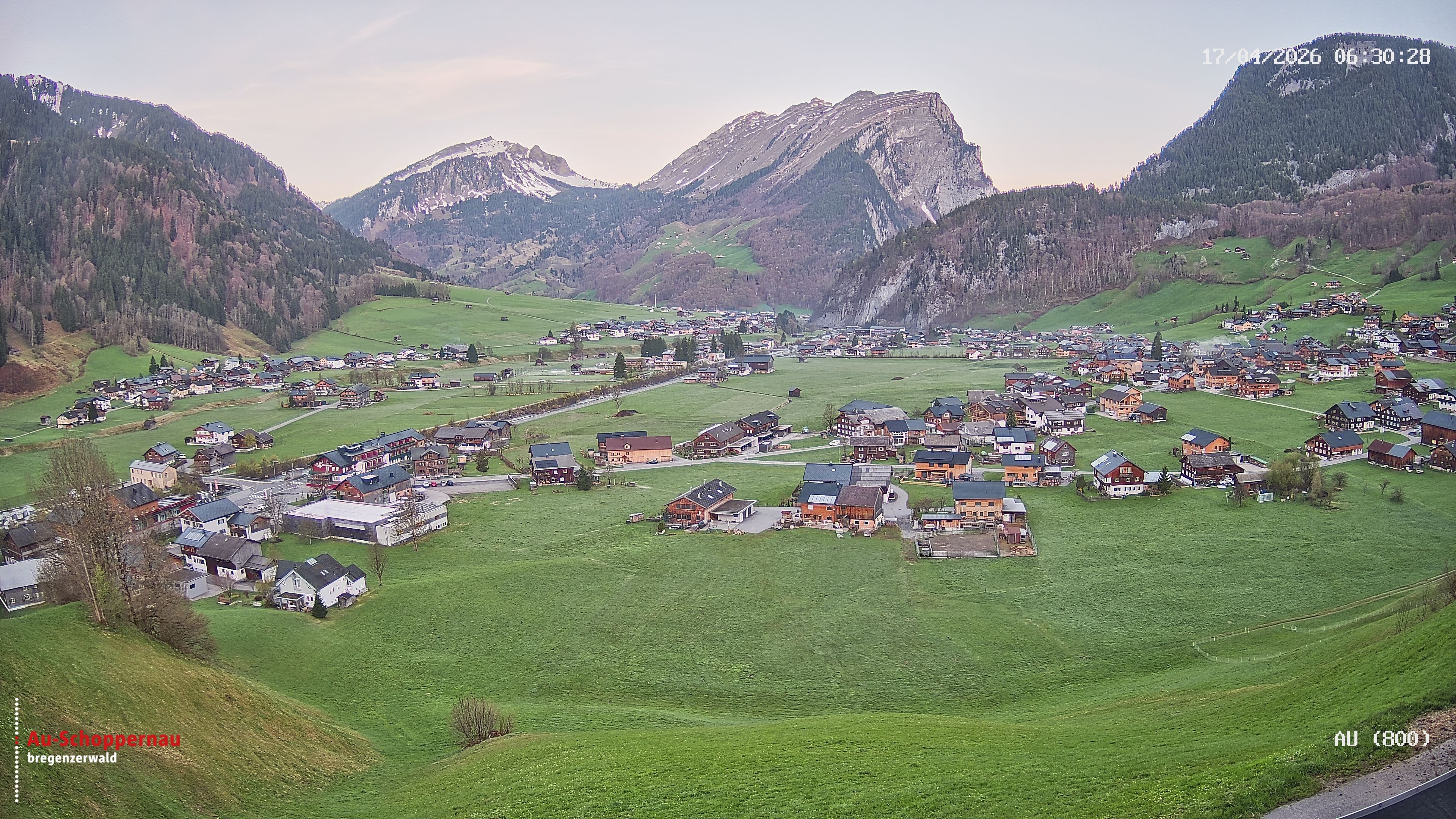 Archiv Foto Webcam Au bei Schoppernau