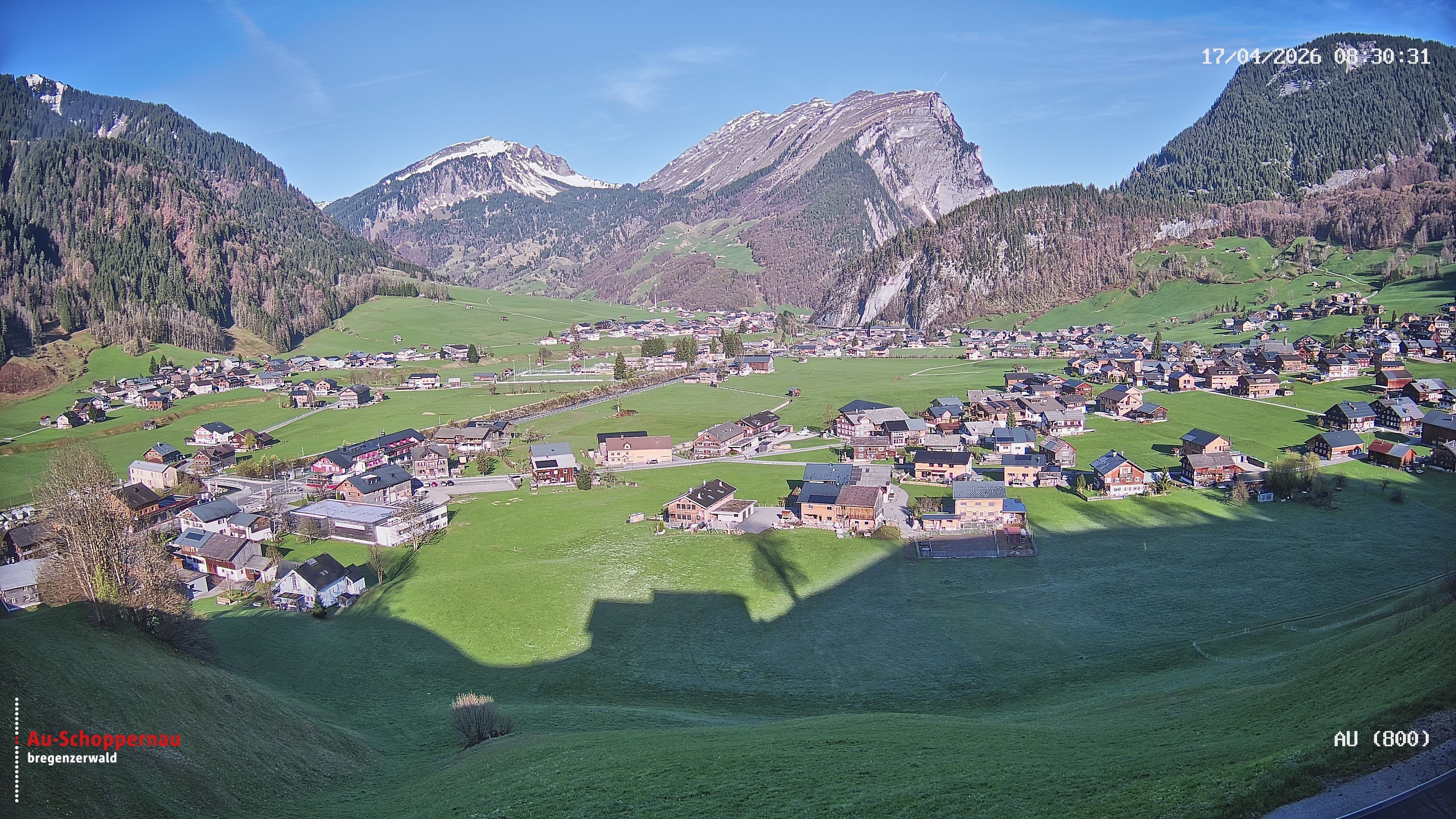 Archiv Foto Webcam Au bei Schoppernau