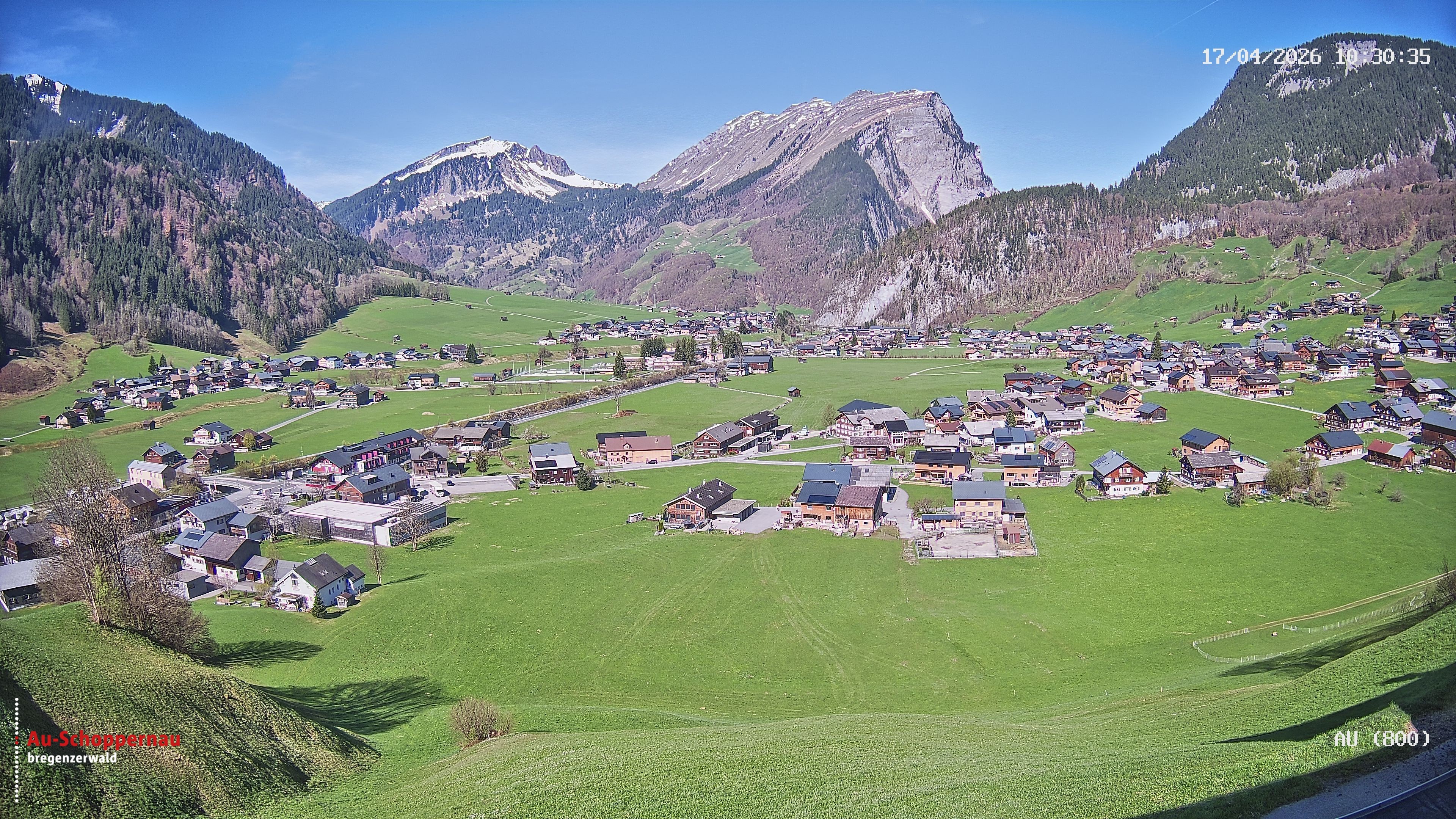 Archiv Foto Webcam Au bei Schoppernau