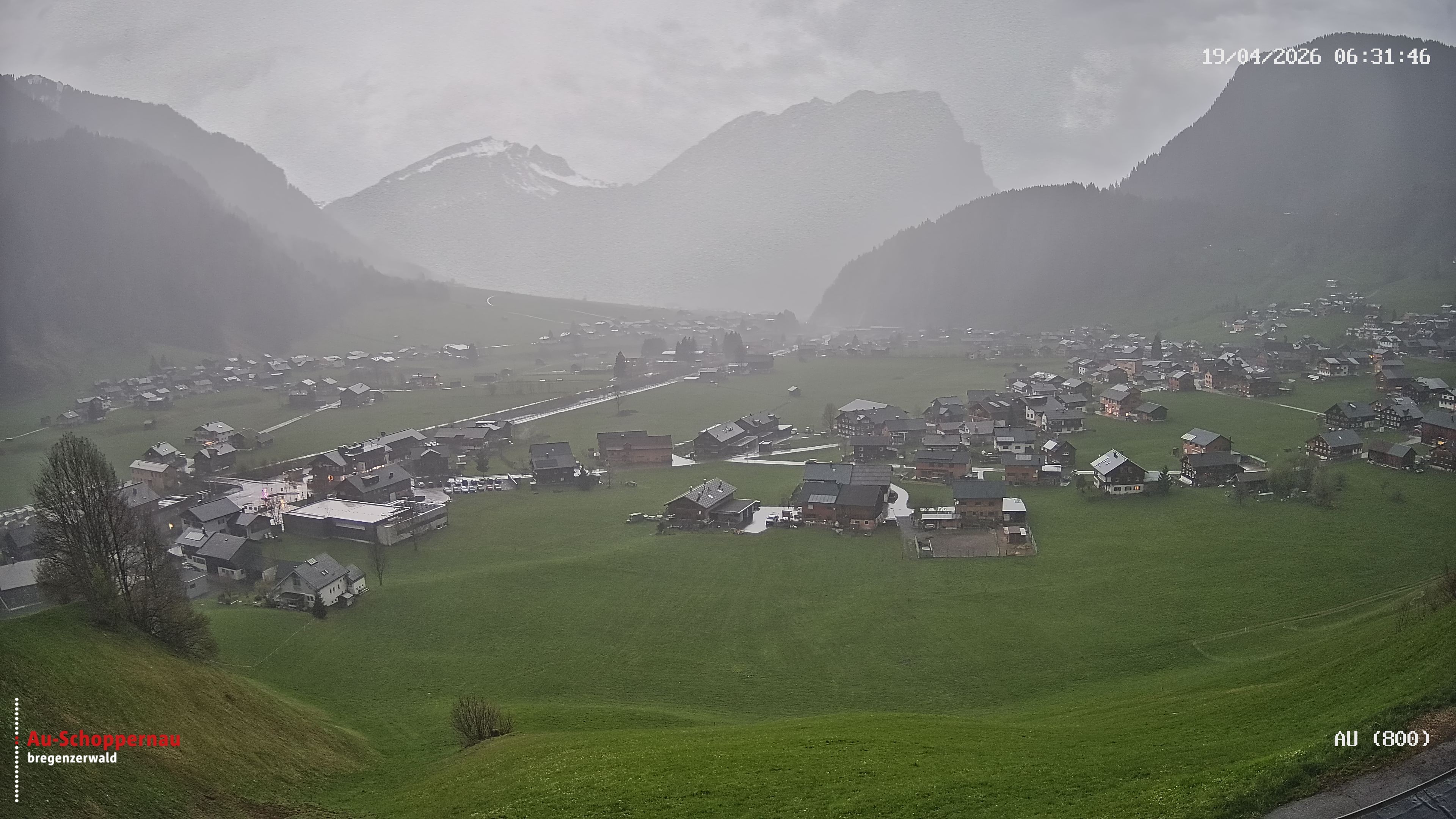 Archiv Foto Webcam Au bei Schoppernau