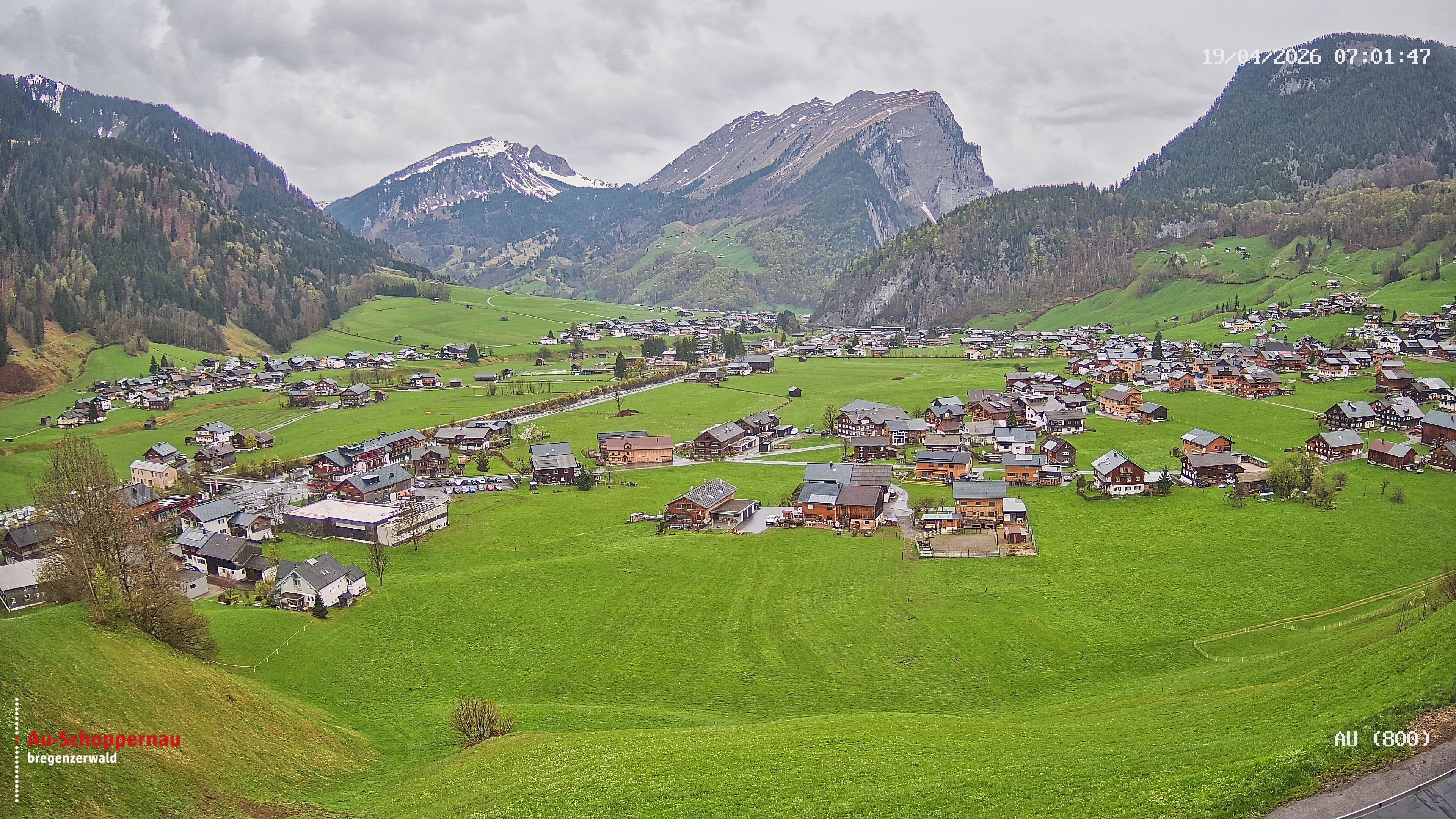 Archiv Foto Webcam Au bei Schoppernau