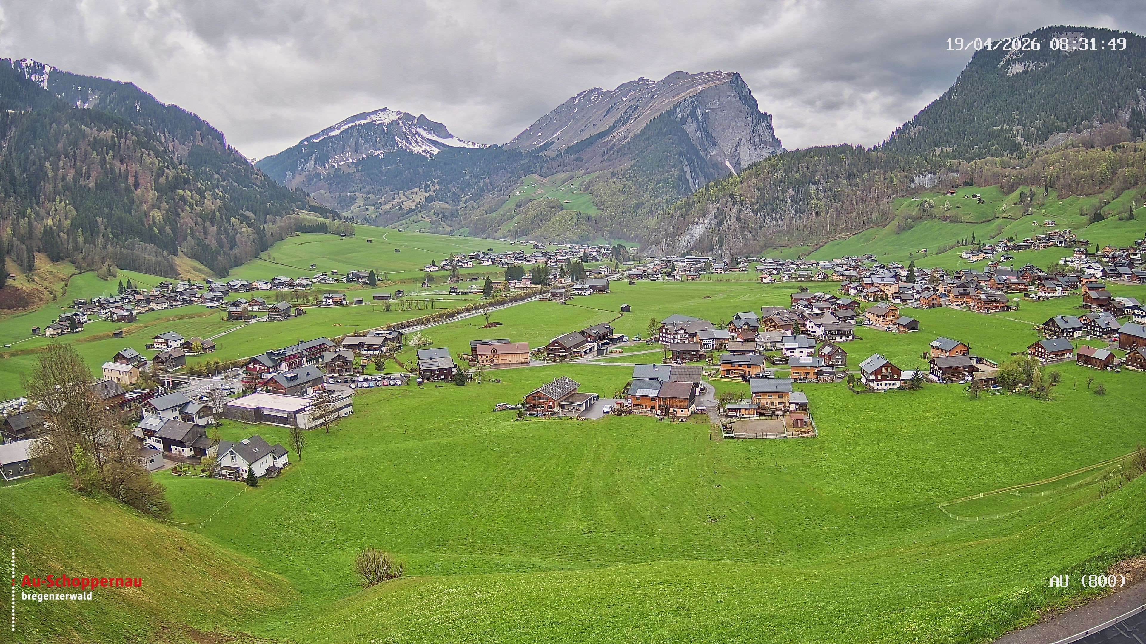 Archiv Foto Webcam Au bei Schoppernau