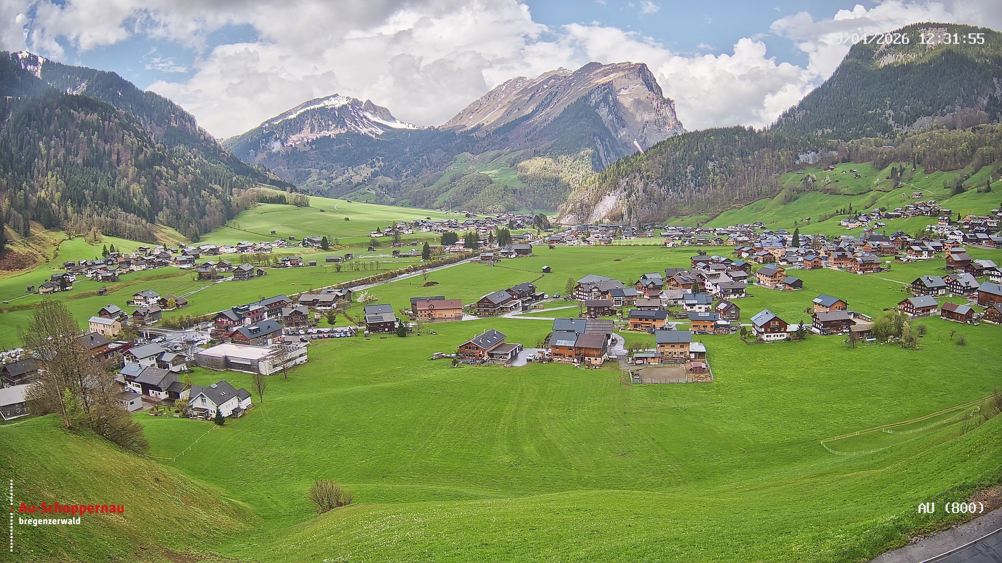Archiv Foto Webcam Au bei Schoppernau