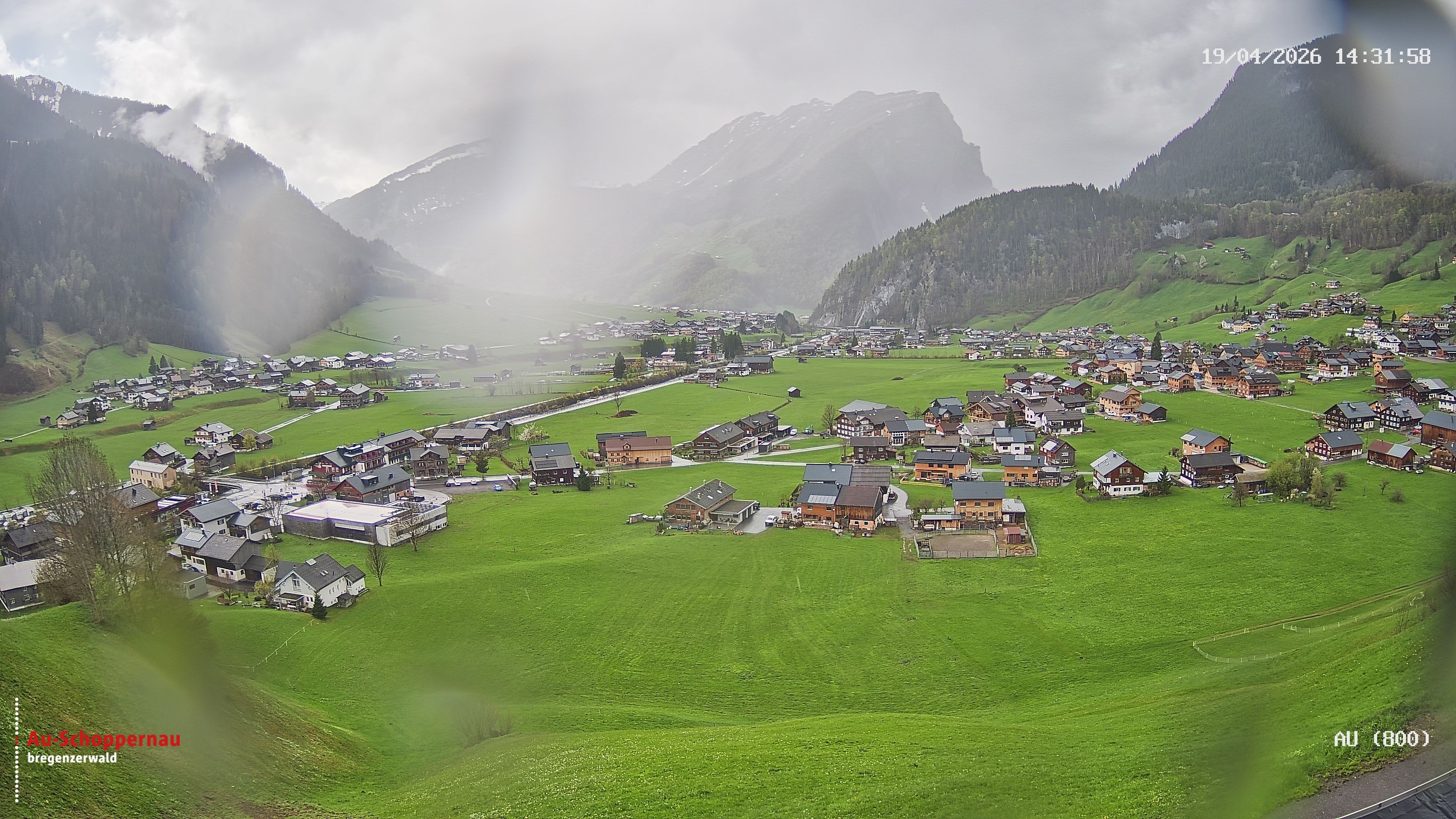 Archiv Foto Webcam Au bei Schoppernau