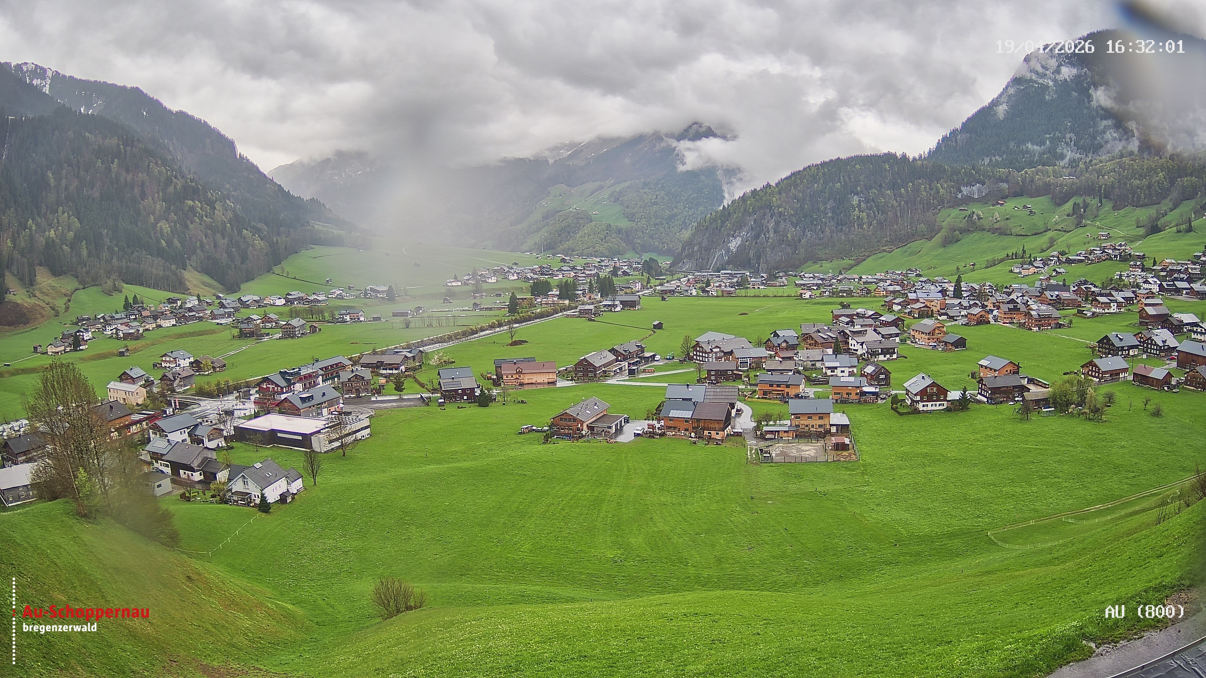 Archiv Foto Webcam Au bei Schoppernau