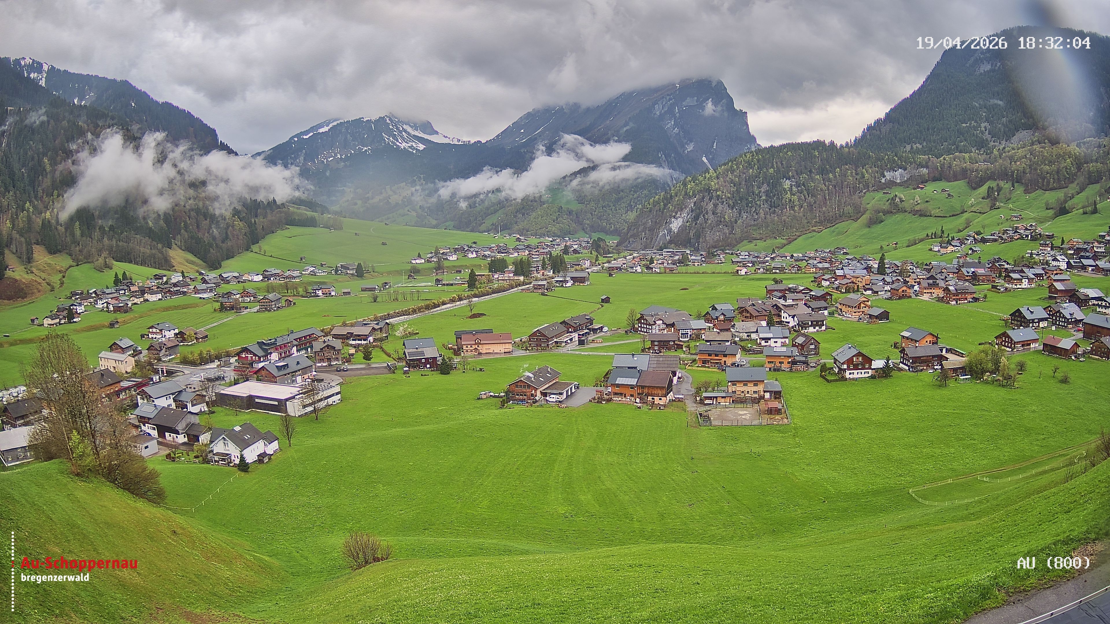 Archiv Foto Webcam Au bei Schoppernau