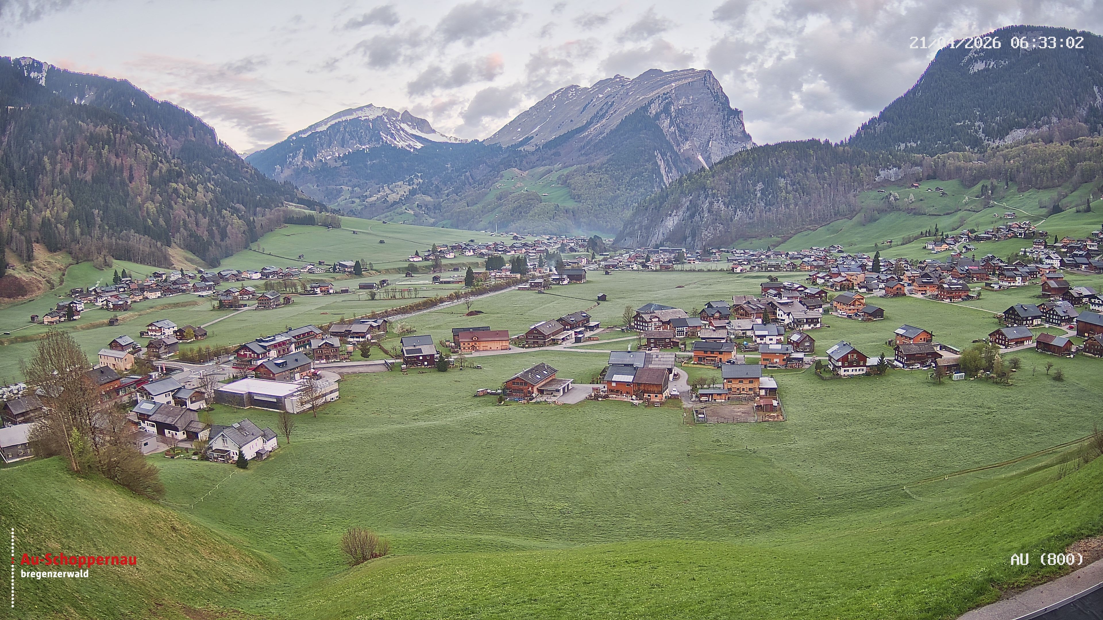 Archiv Foto Webcam Au bei Schoppernau