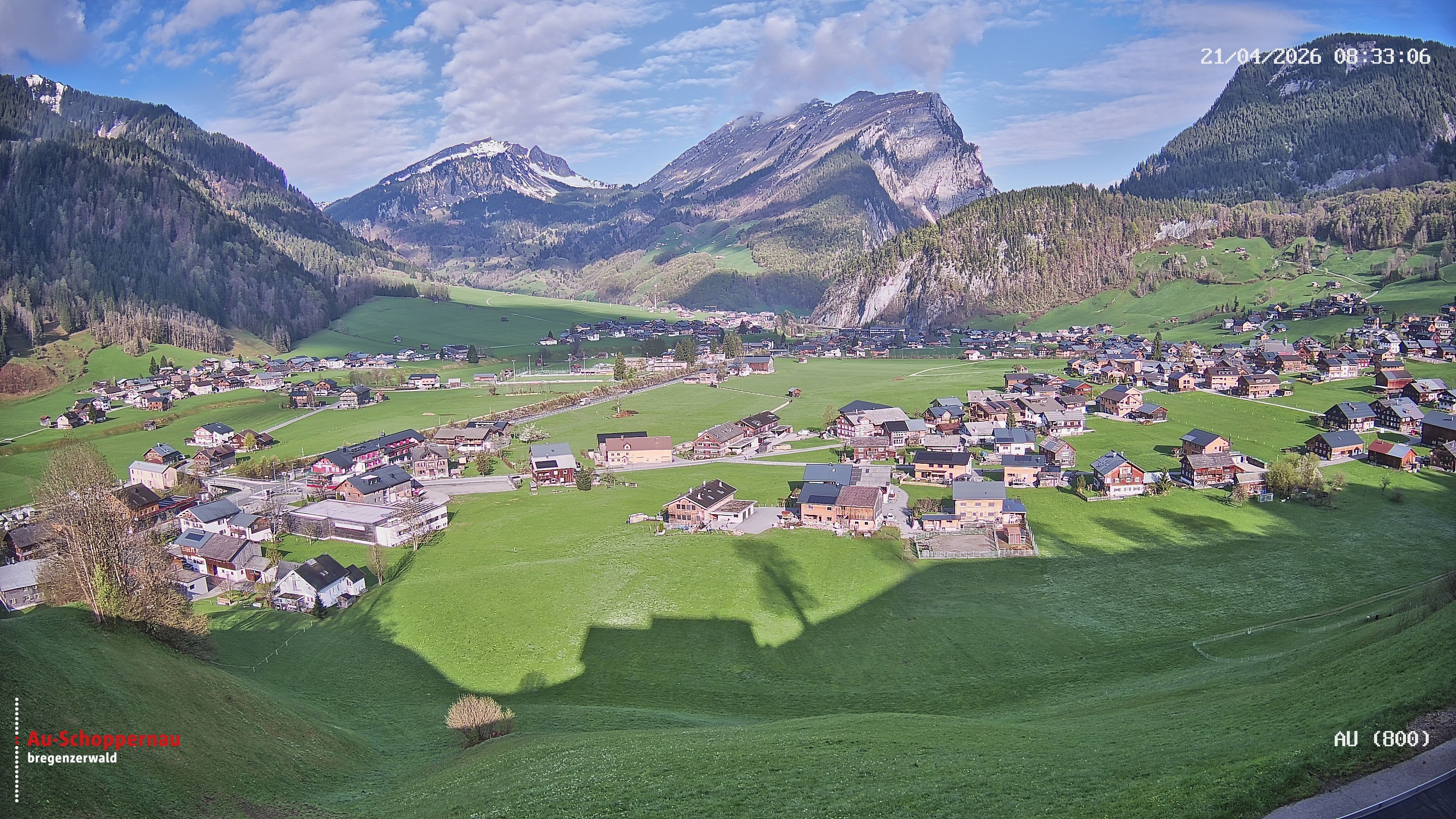 Archiv Foto Webcam Au bei Schoppernau