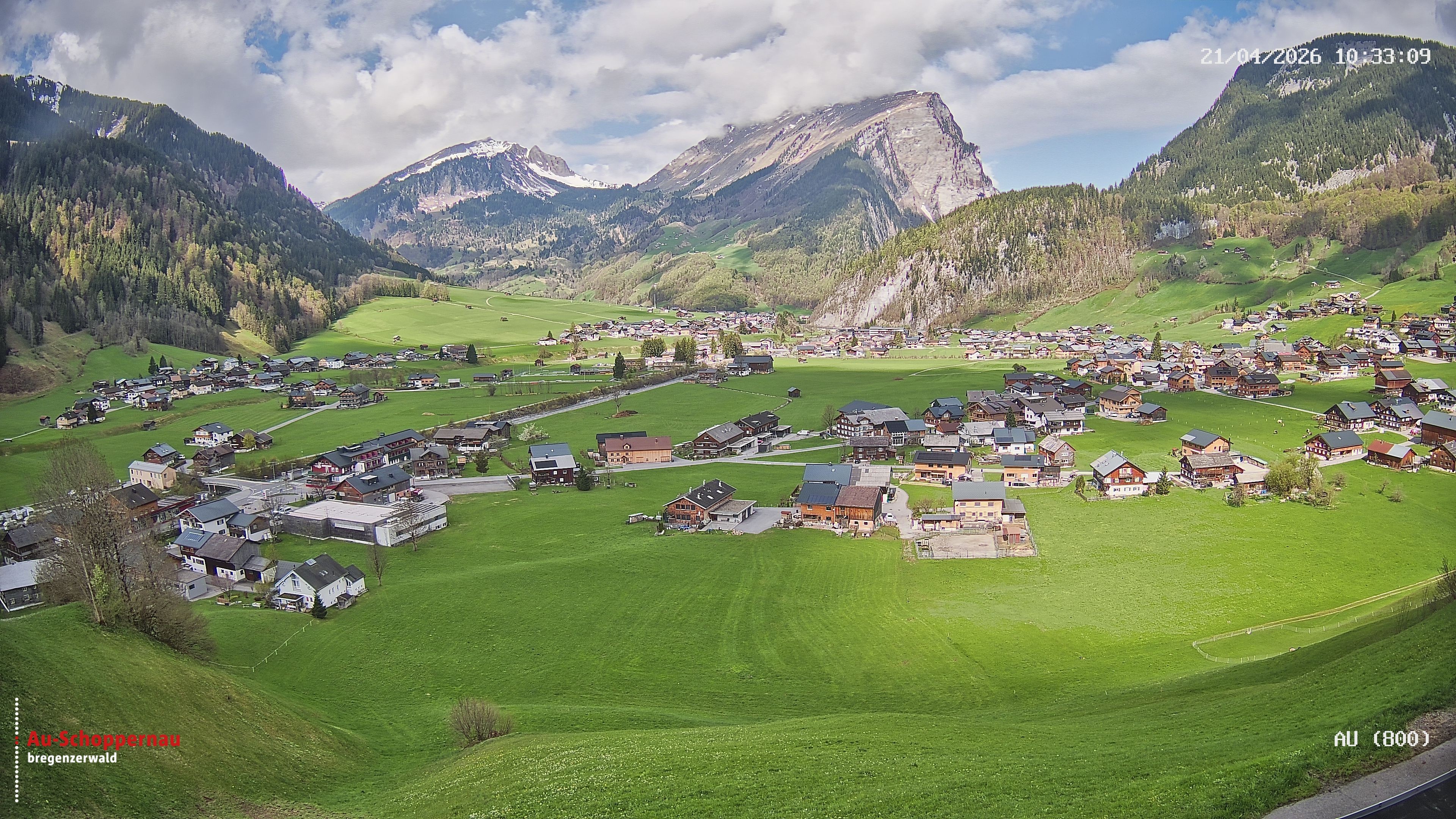 Archiv Foto Webcam Au bei Schoppernau
