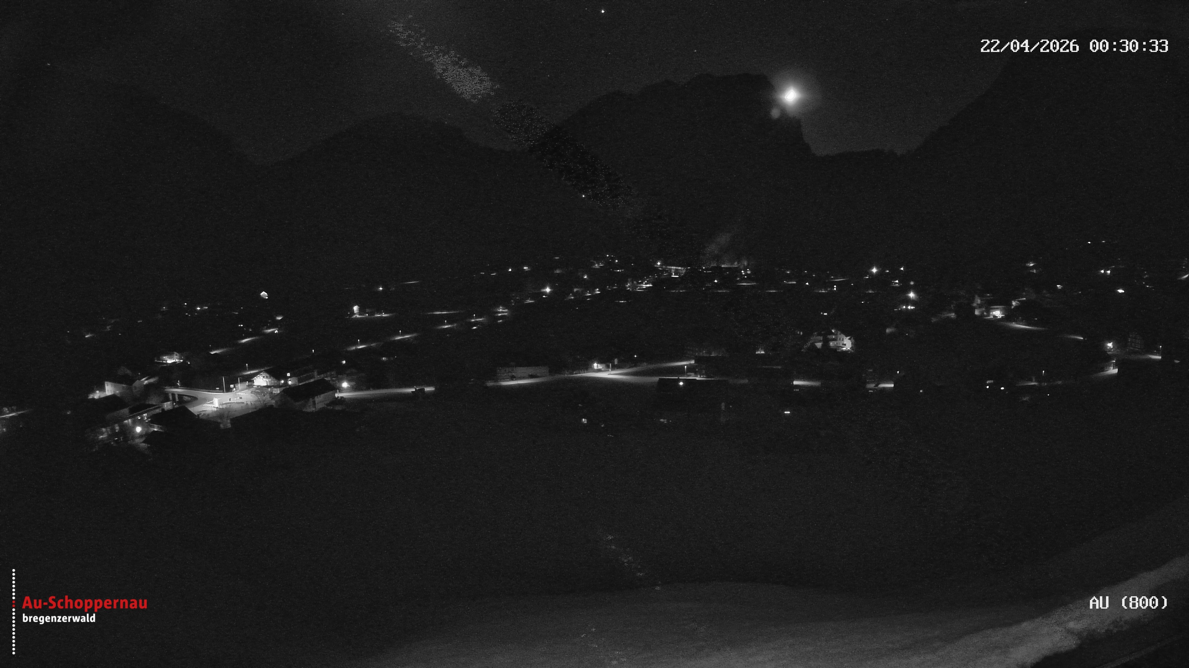 Archiv Foto Webcam Au bei Schoppernau