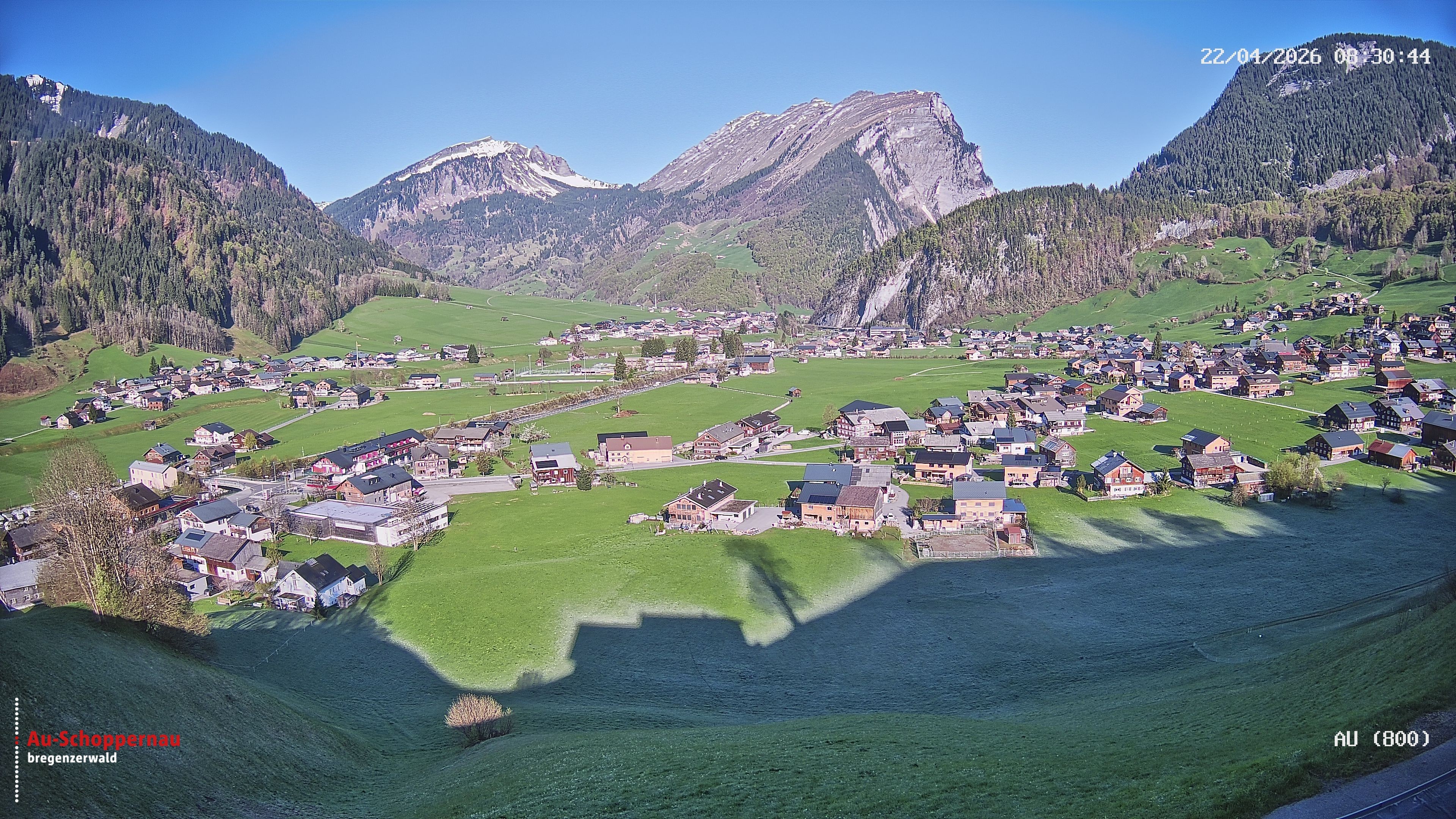 Archiv Foto Webcam Au bei Schoppernau