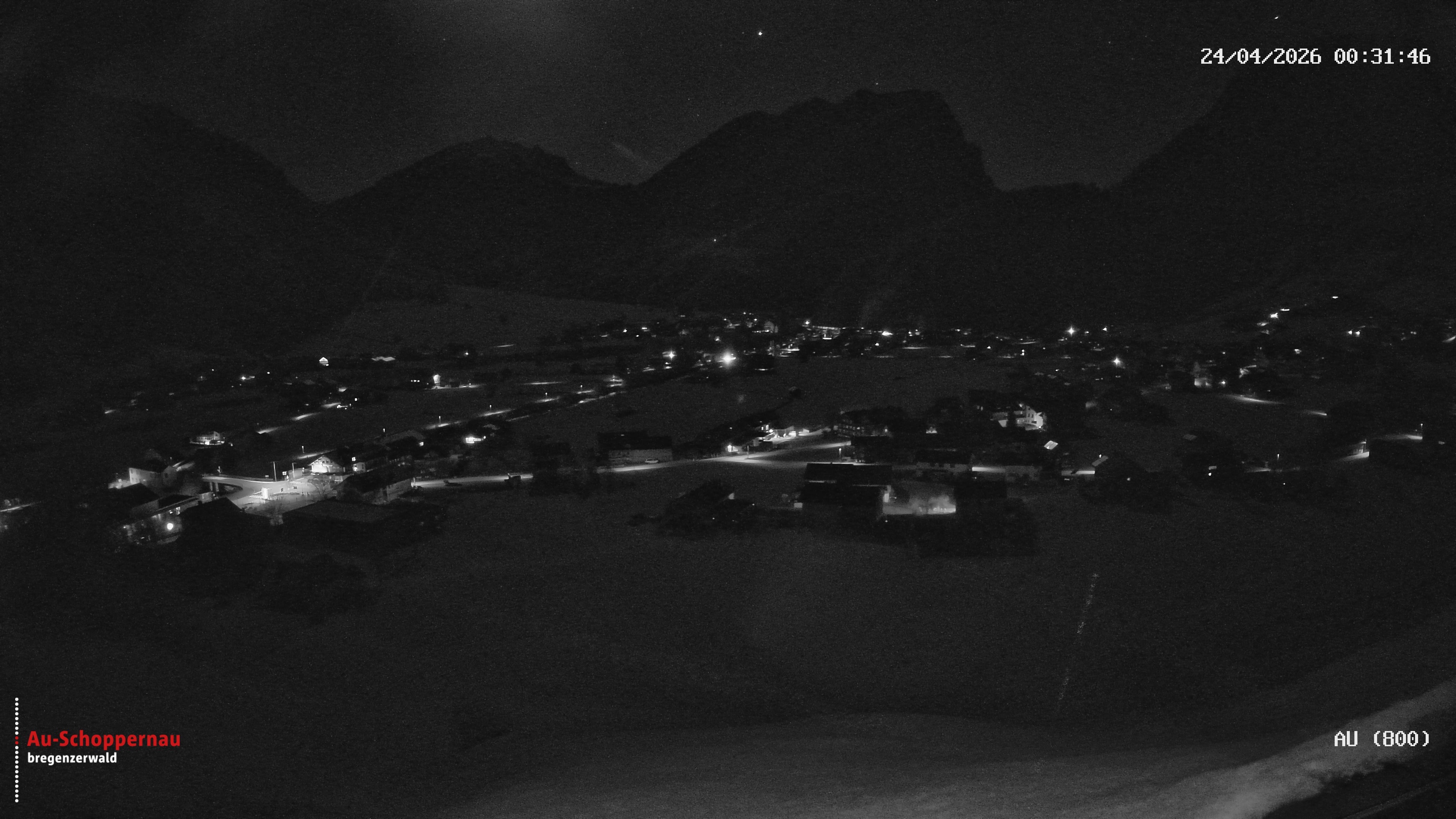 Archiv Foto Webcam Au bei Schoppernau