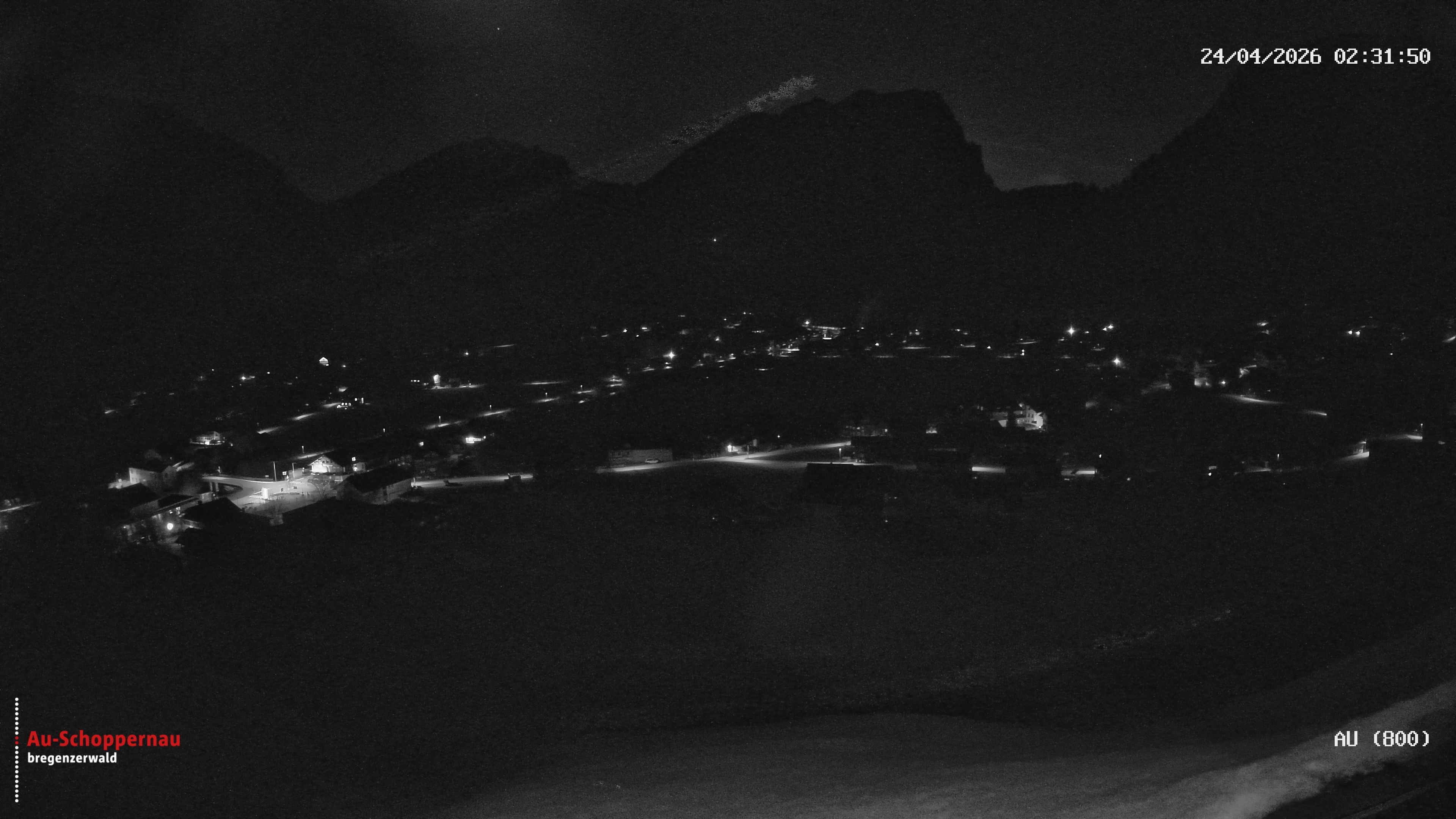 Archiv Foto Webcam Au bei Schoppernau