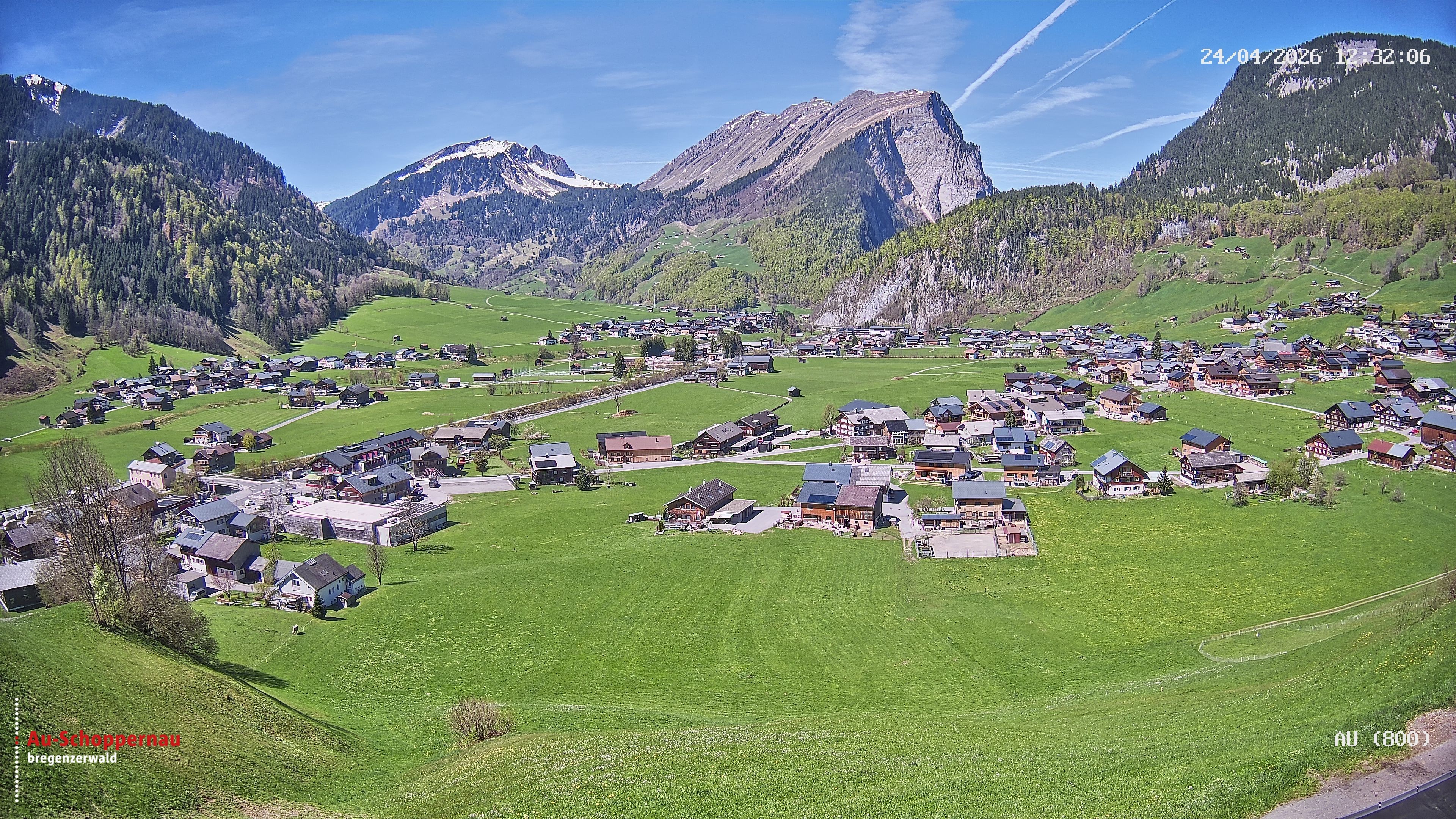 Archiv Foto Webcam Au bei Schoppernau