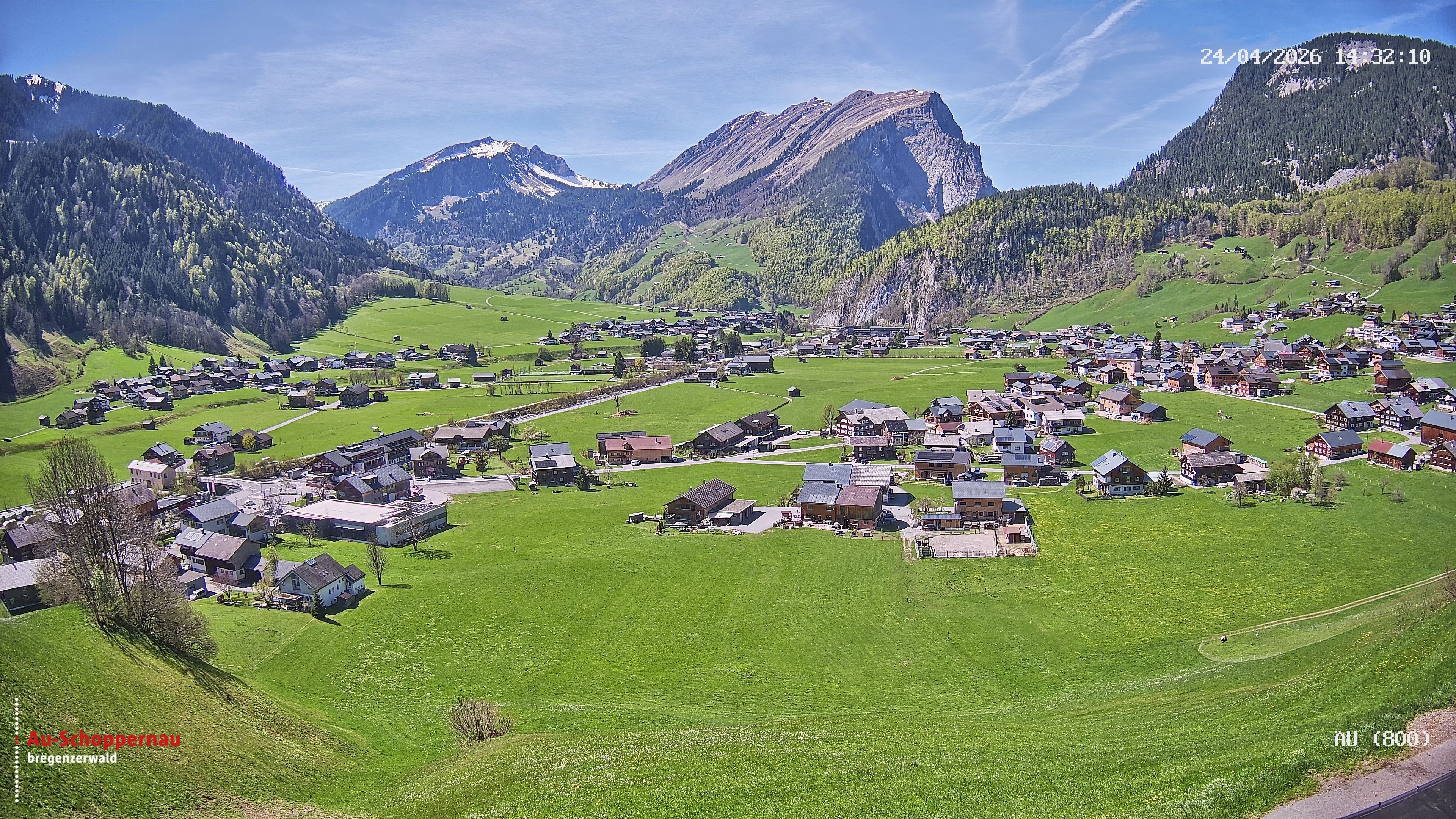 Archiv Foto Webcam Au bei Schoppernau