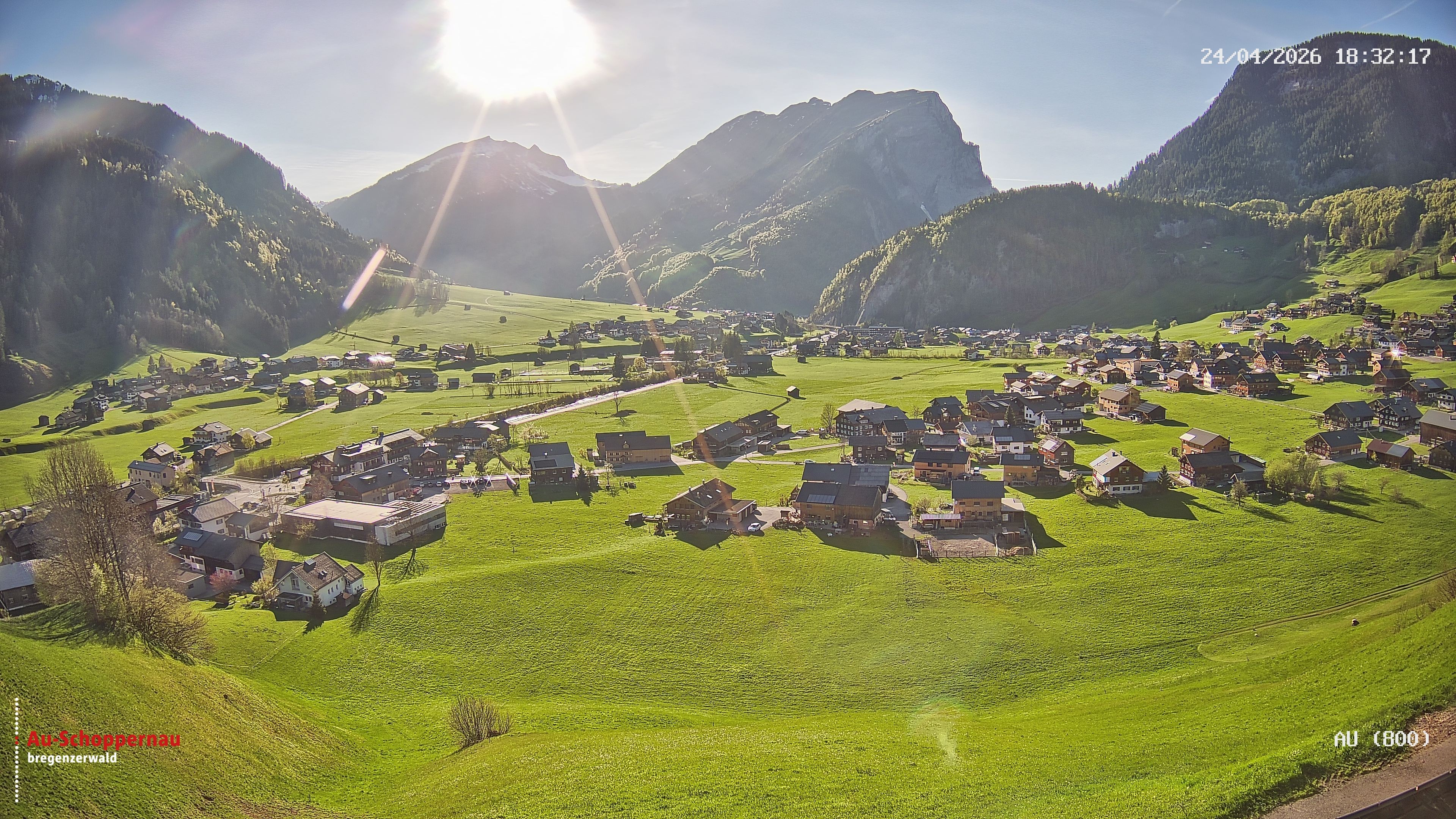 Archiv Foto Webcam Au bei Schoppernau