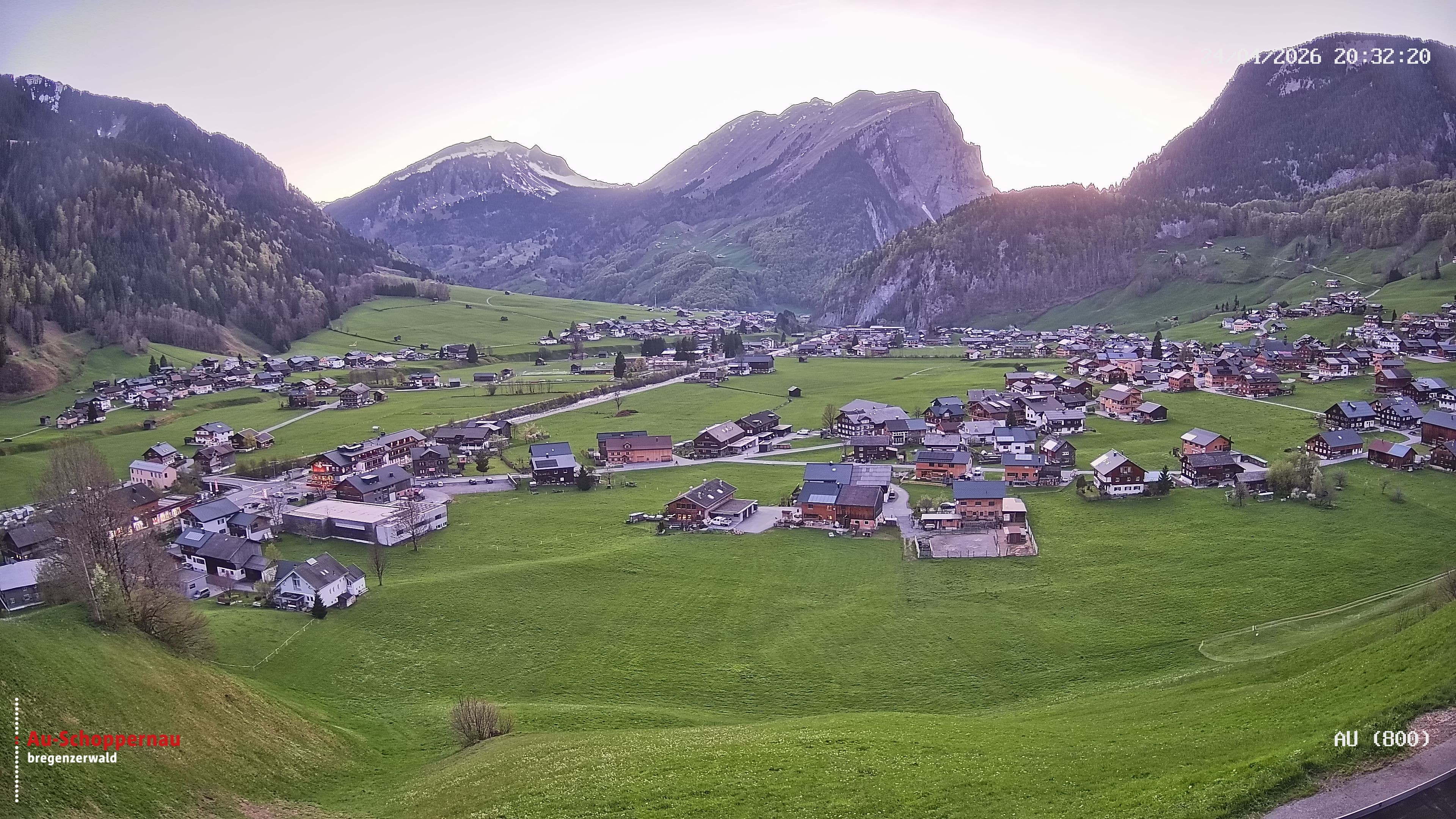 Archiv Foto Webcam Au bei Schoppernau