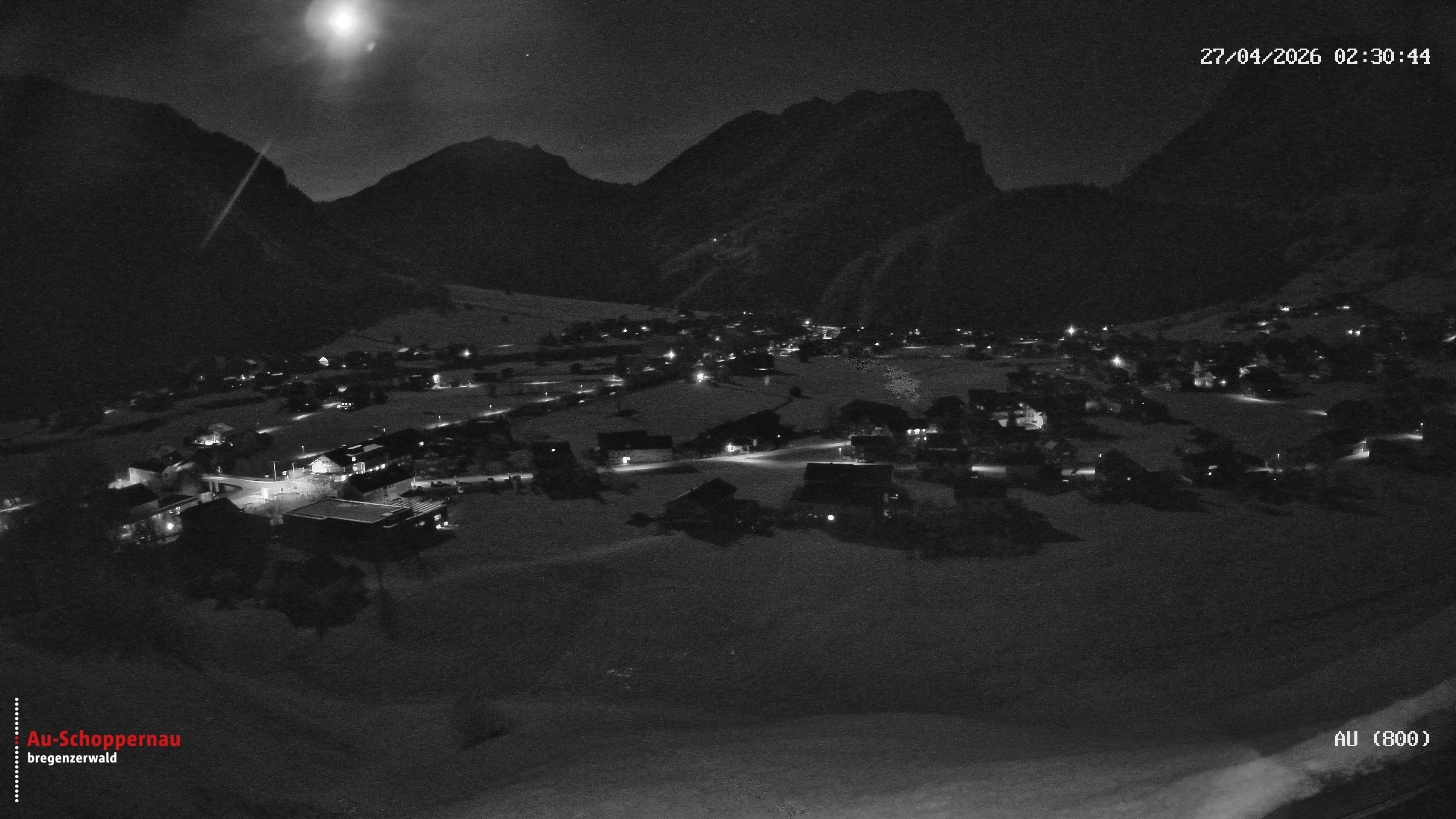 Archiv Foto Webcam Au bei Schoppernau