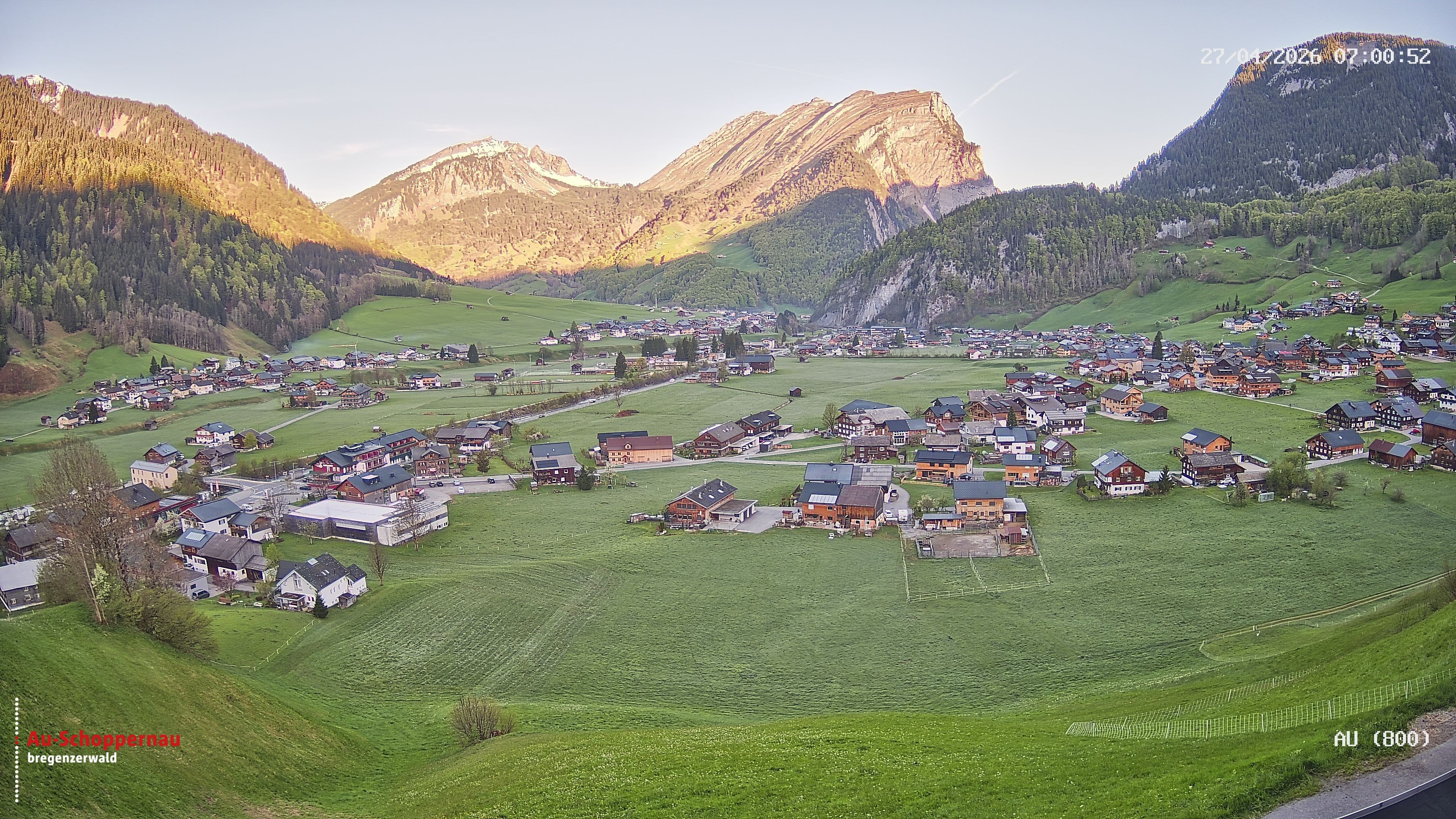 Archiv Foto Webcam Au bei Schoppernau