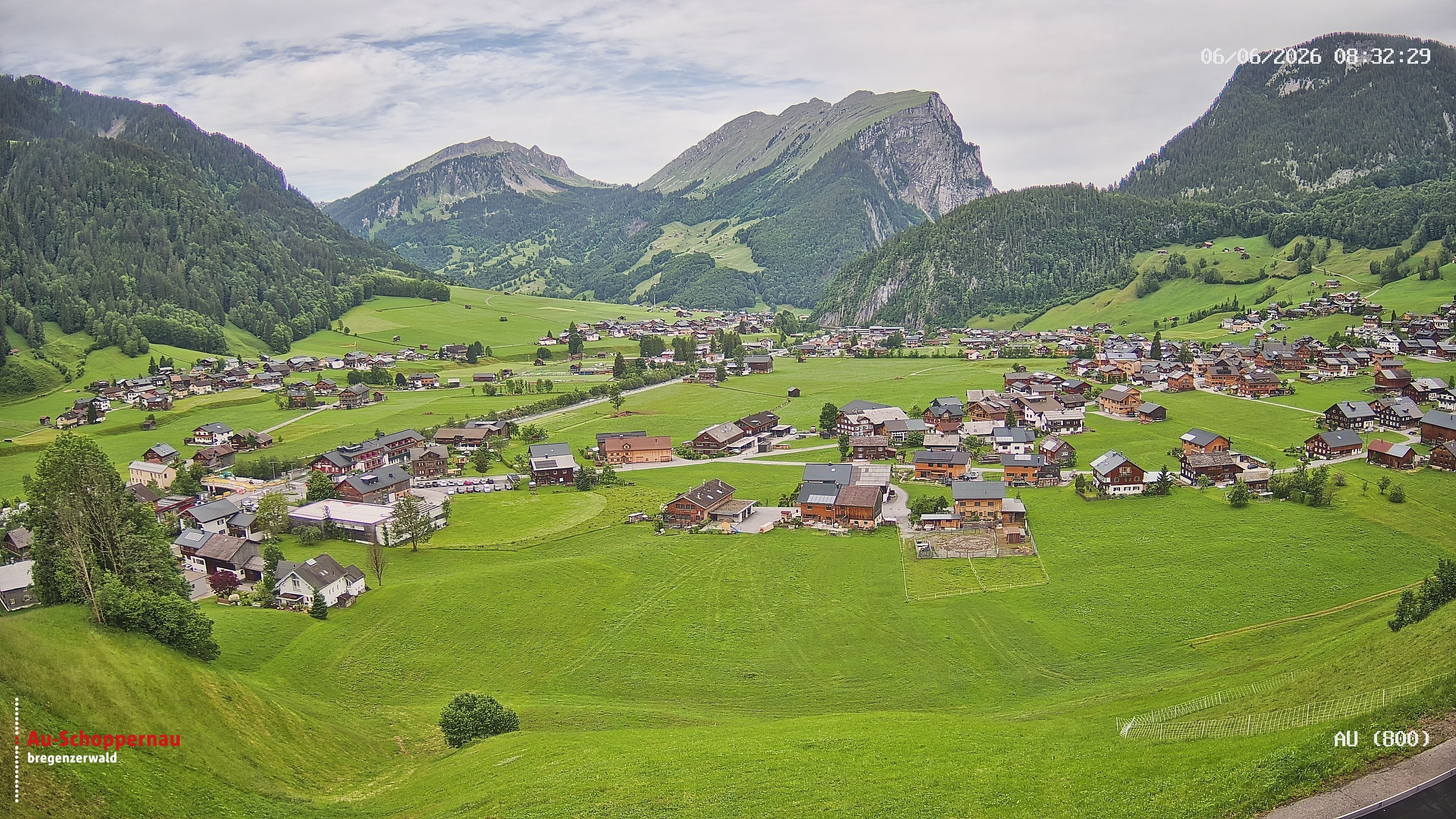 Archived image Webcam Au near Schoppernau