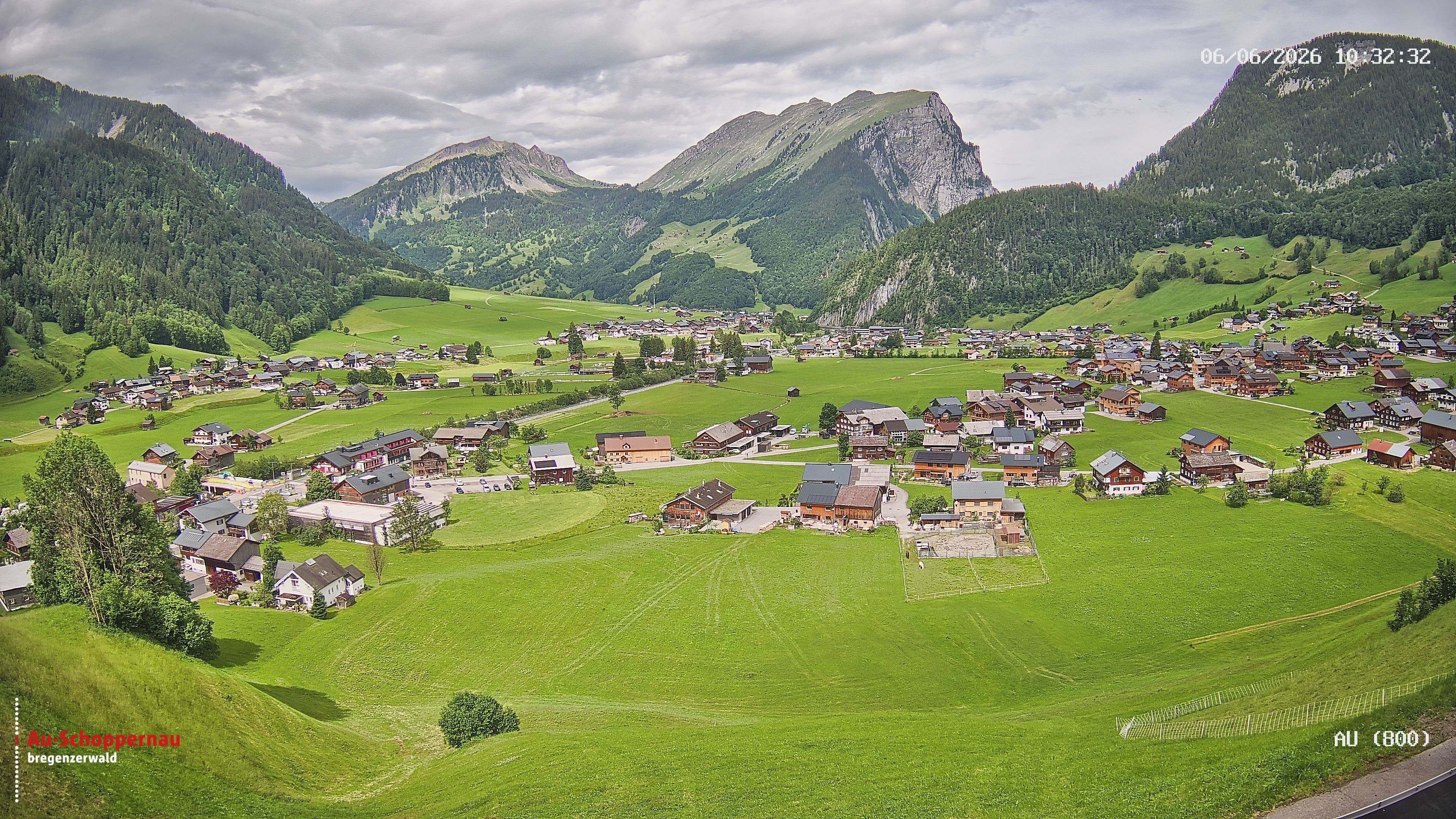 Archived image Webcam Au near Schoppernau